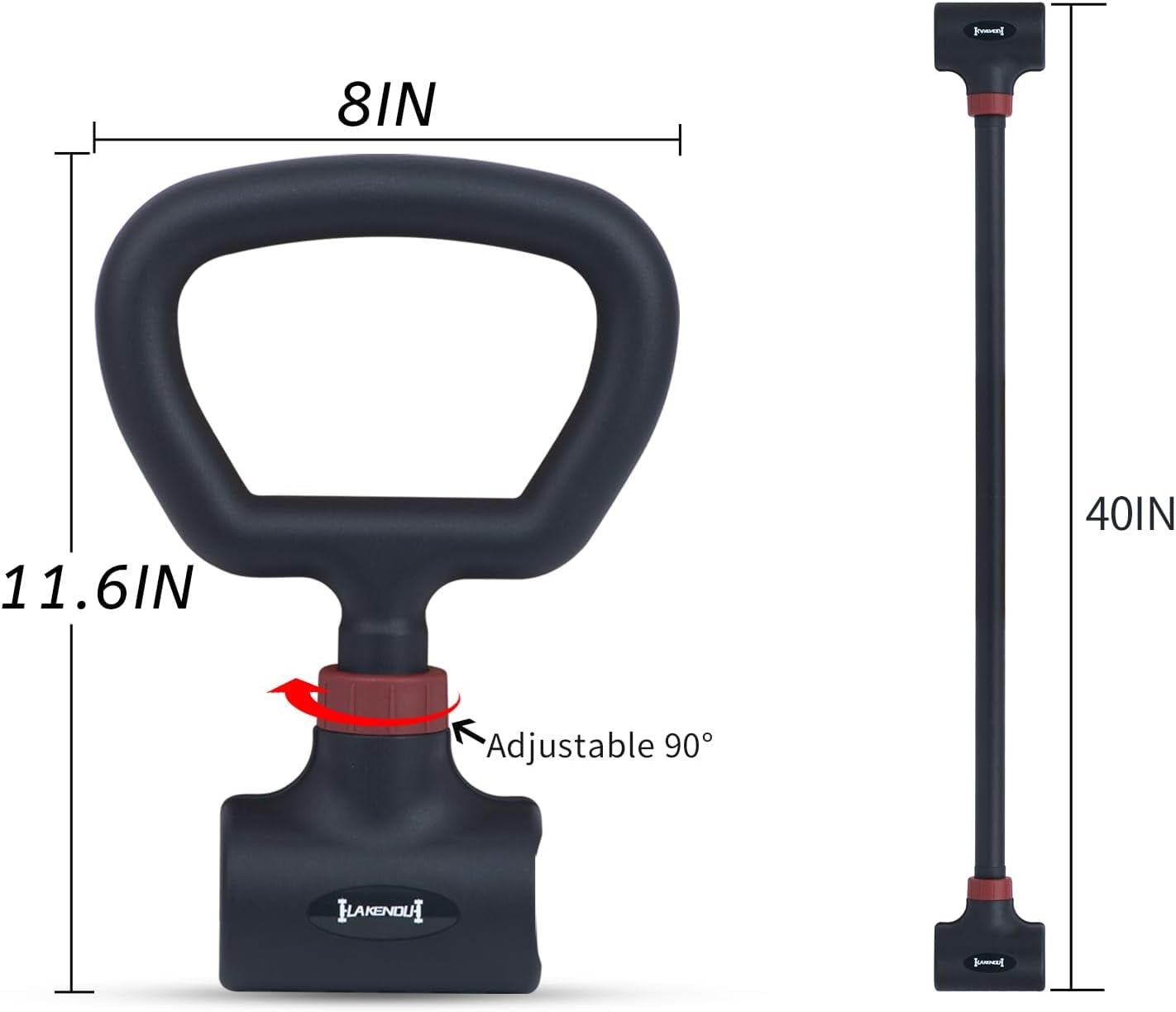 Dumbbell Barbell Converter, EZ Curl Bar,Adjustable Barbell,Kettlebells Adjustable Weight,Dumbbell to Barbell Converter,Dumbbell Kettlebells Converter(8-200LB) - Image 6