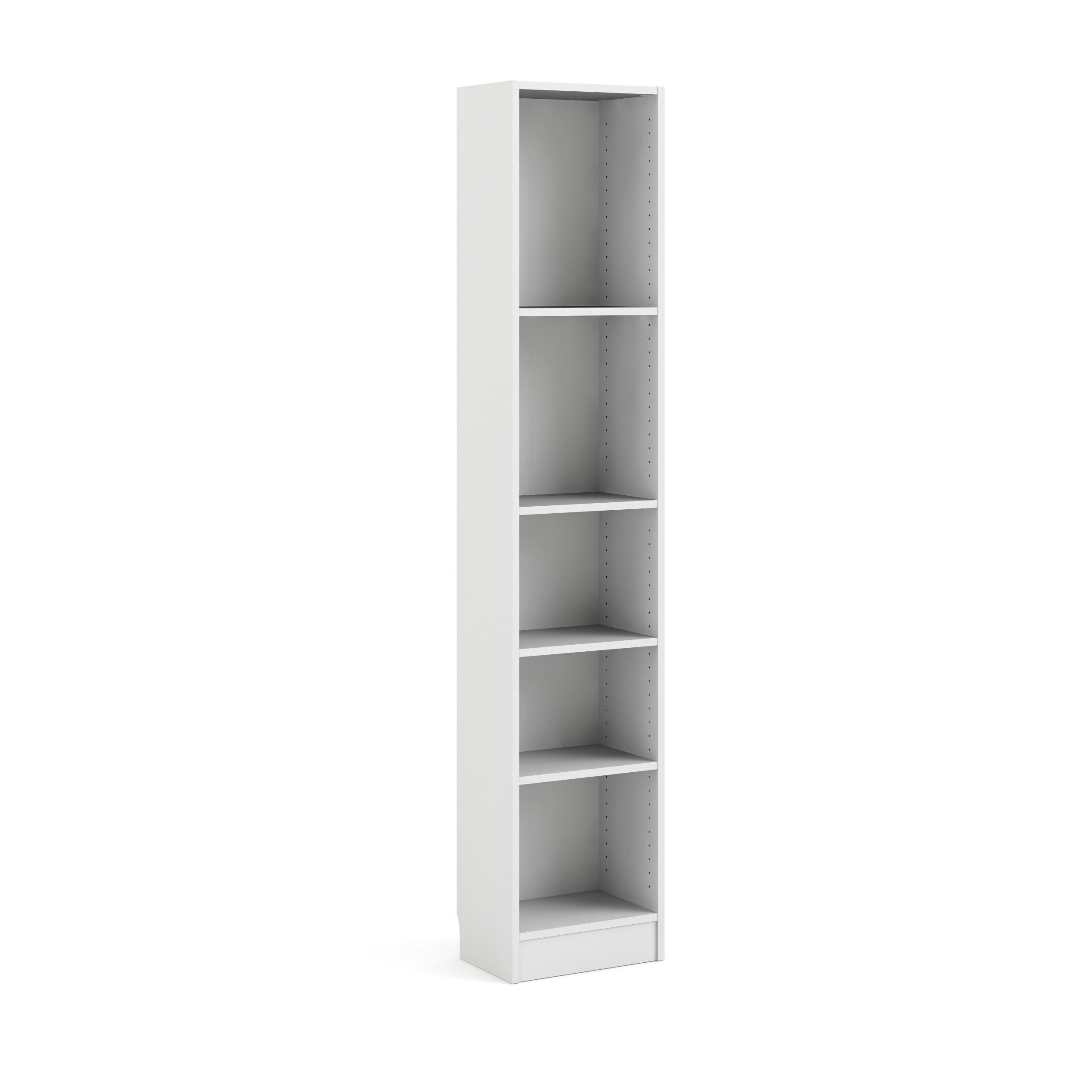 Tvilum Element Tall Narrow 5-Shelf Office Bookcase for Adults, White - Image 6