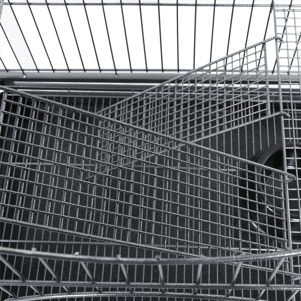 Alden Design 37"H Metal 4-Tier Rolling Small Animal Cage with Pet Bowl, Black - Image 7