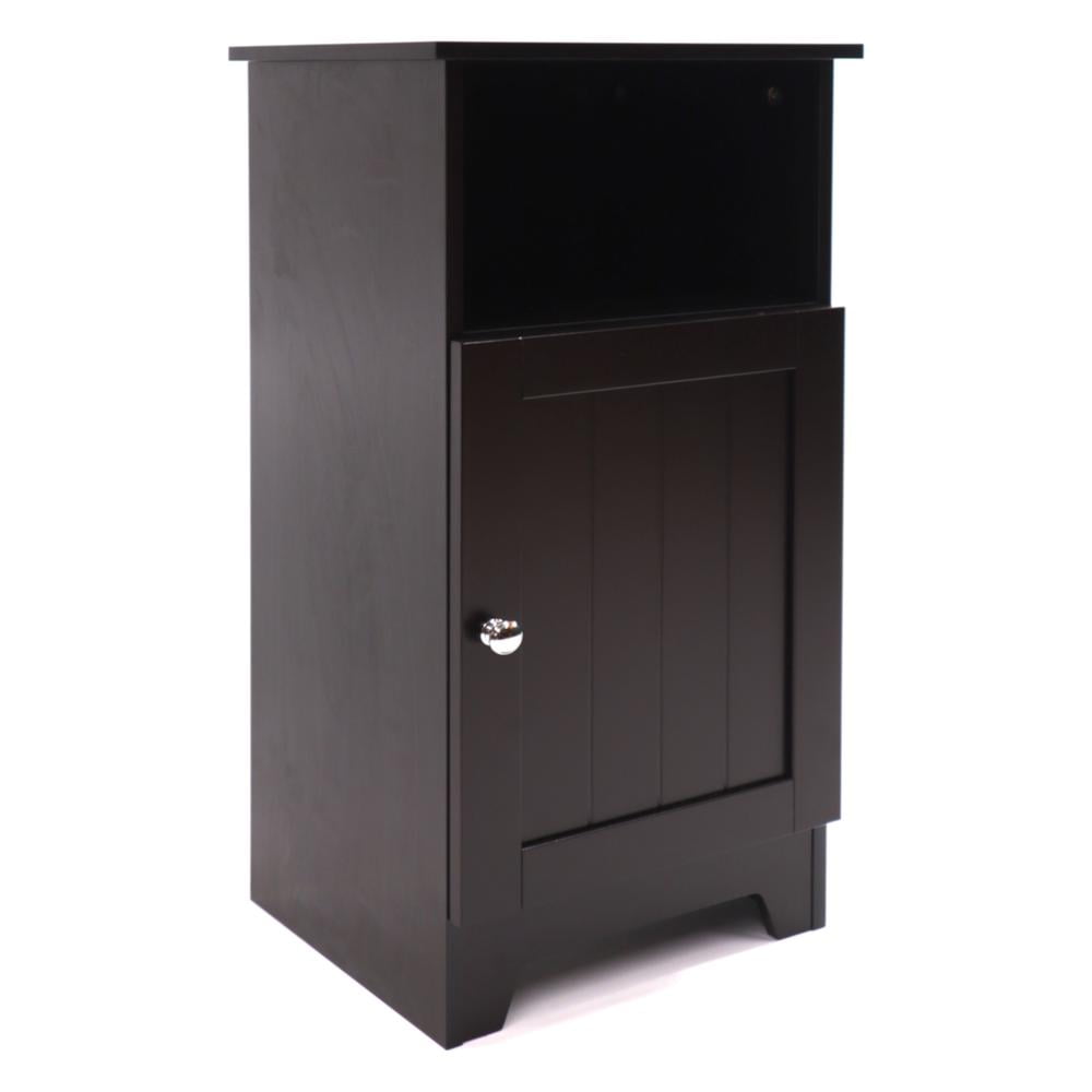 Redmon Freestanding Single Door Beadboard Floor Cabinet, Multi Room, Small Bathroom Storage, 13.25 Inch Width x 11.75 Inch Depth x 27.75 Inch Height, Espresso Enamel Finish - Image 4