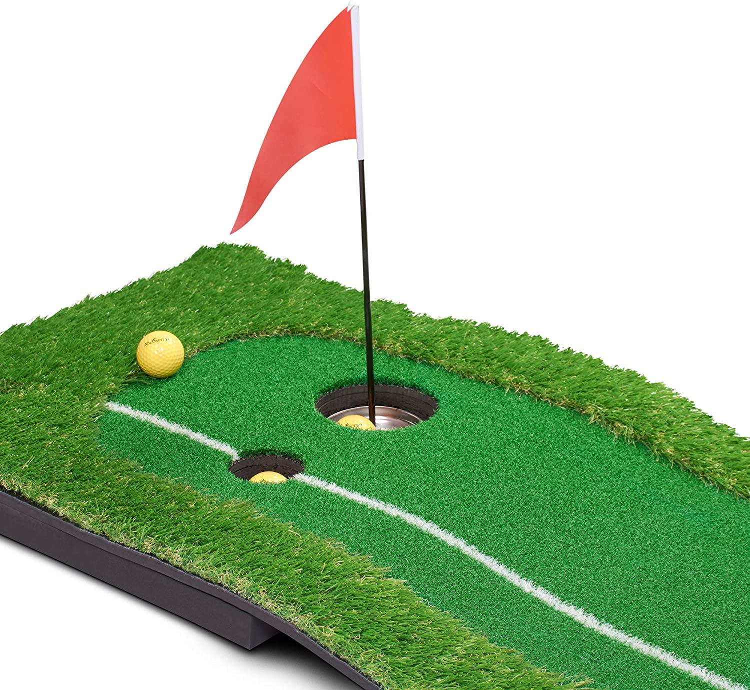 Abco Tech Golf Putting Green Mat - Portable Synthetic Turf Mat - Outdoor and Indoor - for Practicing and Training - Long Lasting Design - Includes 3 Free Golf Balls (1.6ft x 10ft) - Image 11