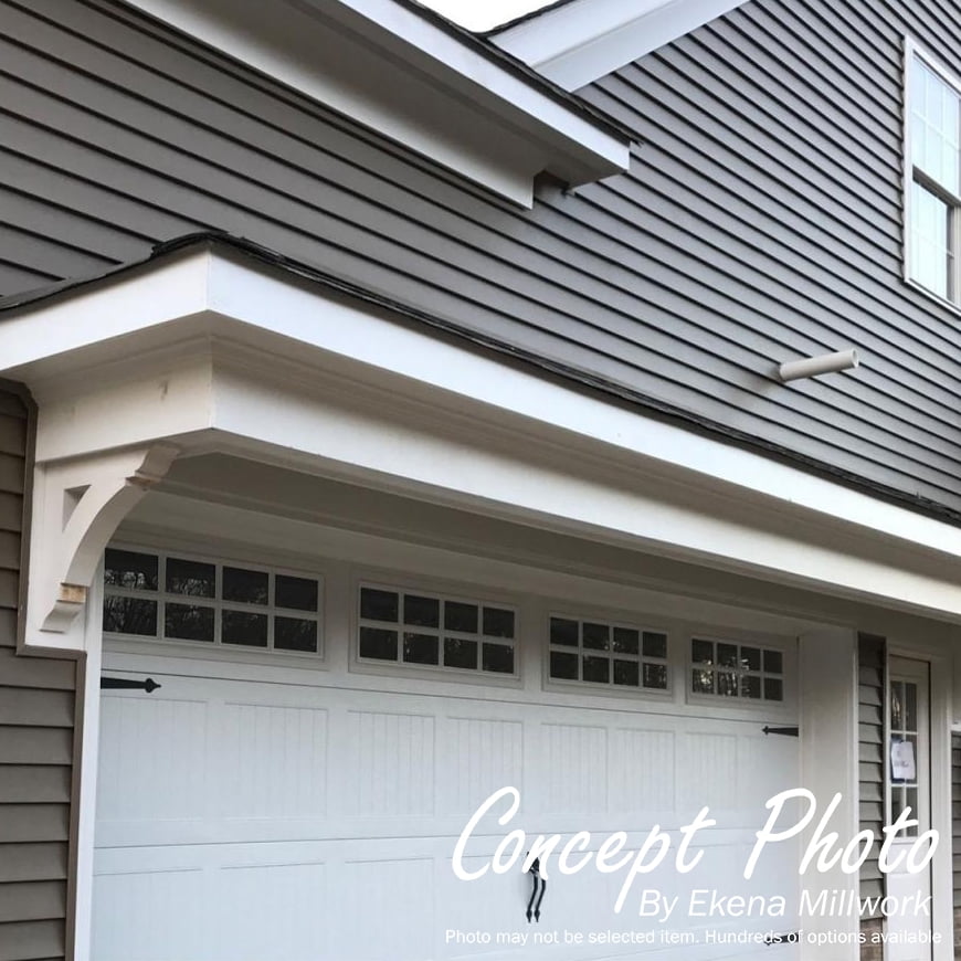 Ekena Millwork 4"W x 14"D x 18"H Merced Block Rough Sawn Bracket w/ Offset Brace, Western Red Cedar - Image 12