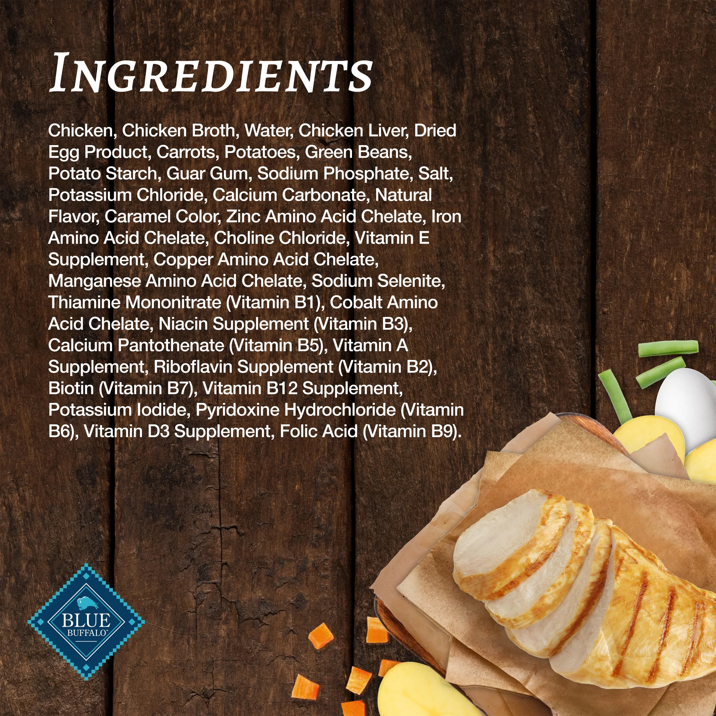 (4 pack) Blue Buffalo Family Favorites Natural Adult Wet Dog Food, Sunday Chicken 12.5-oz can (Pack of 12) - Image 6