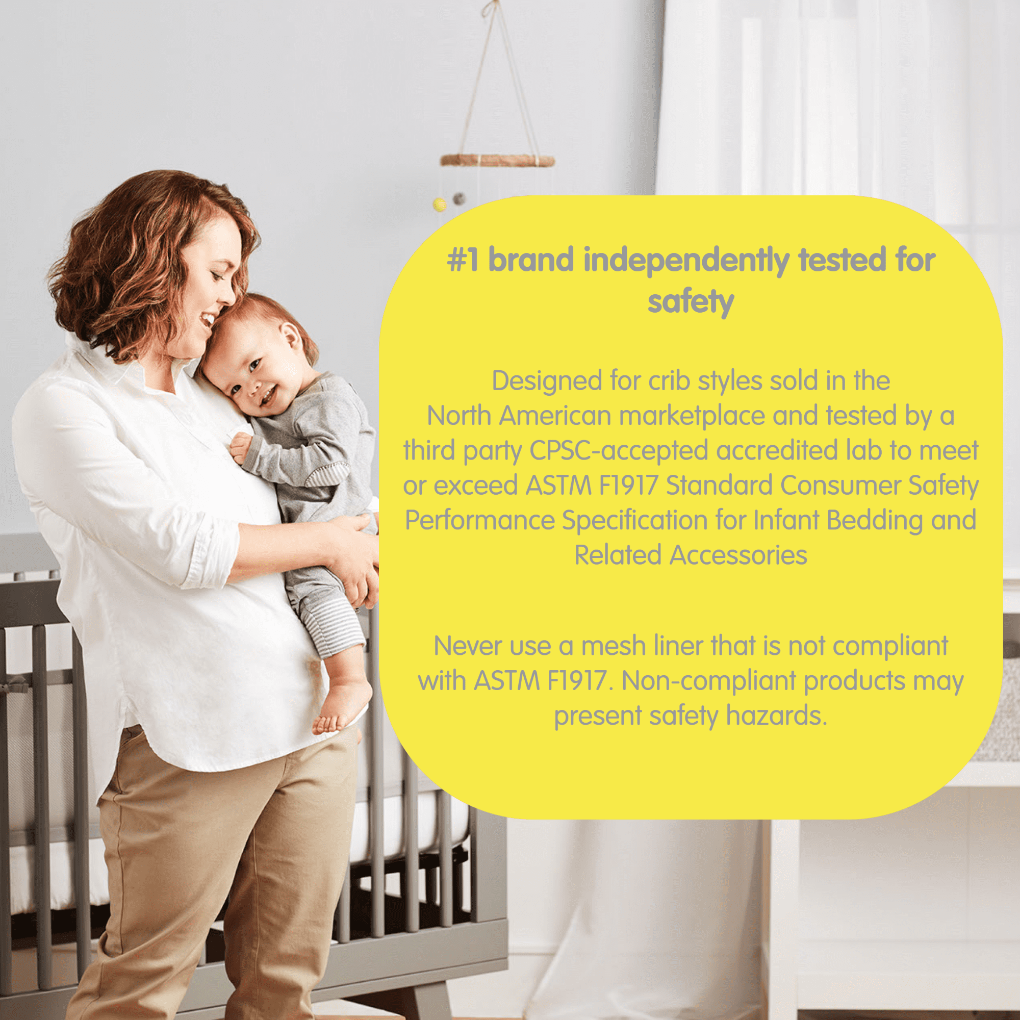 BreathableBaby Breathable Mesh Liner for Full-Size Cribs, Classic 3mm Mesh, Forest Fun Pink (Size 4FS Covers 3 or 4 Sides) - Image 5