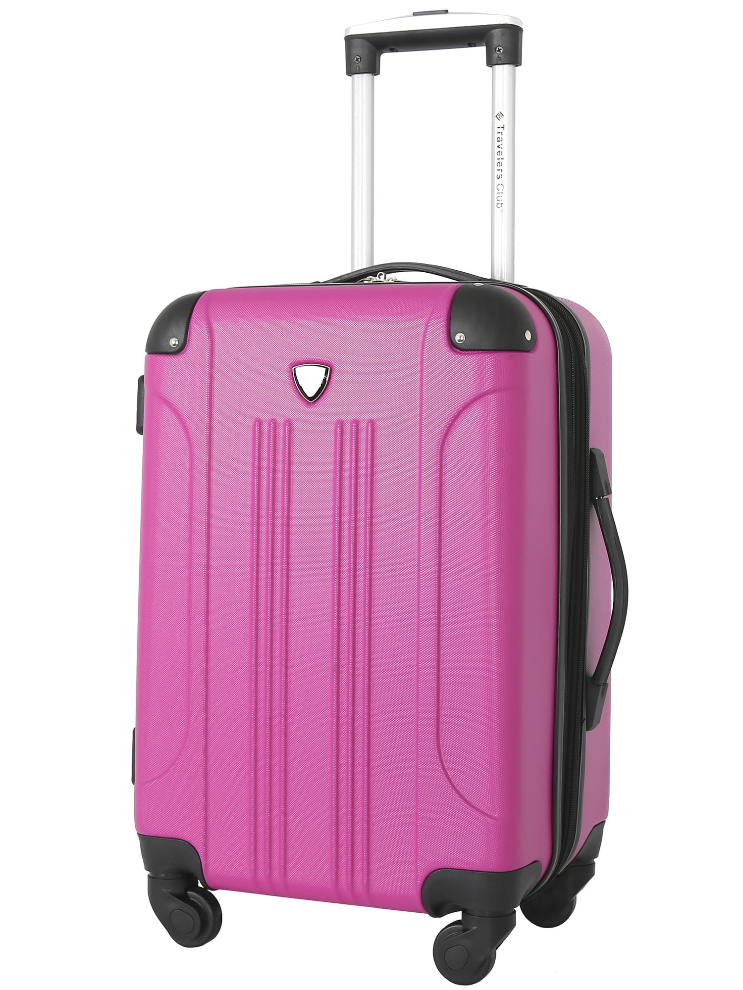 Travelers Club 20-inch Expandable ABS 20" Hard-Side Rolling Carry-On - Fuchsia - Image 5