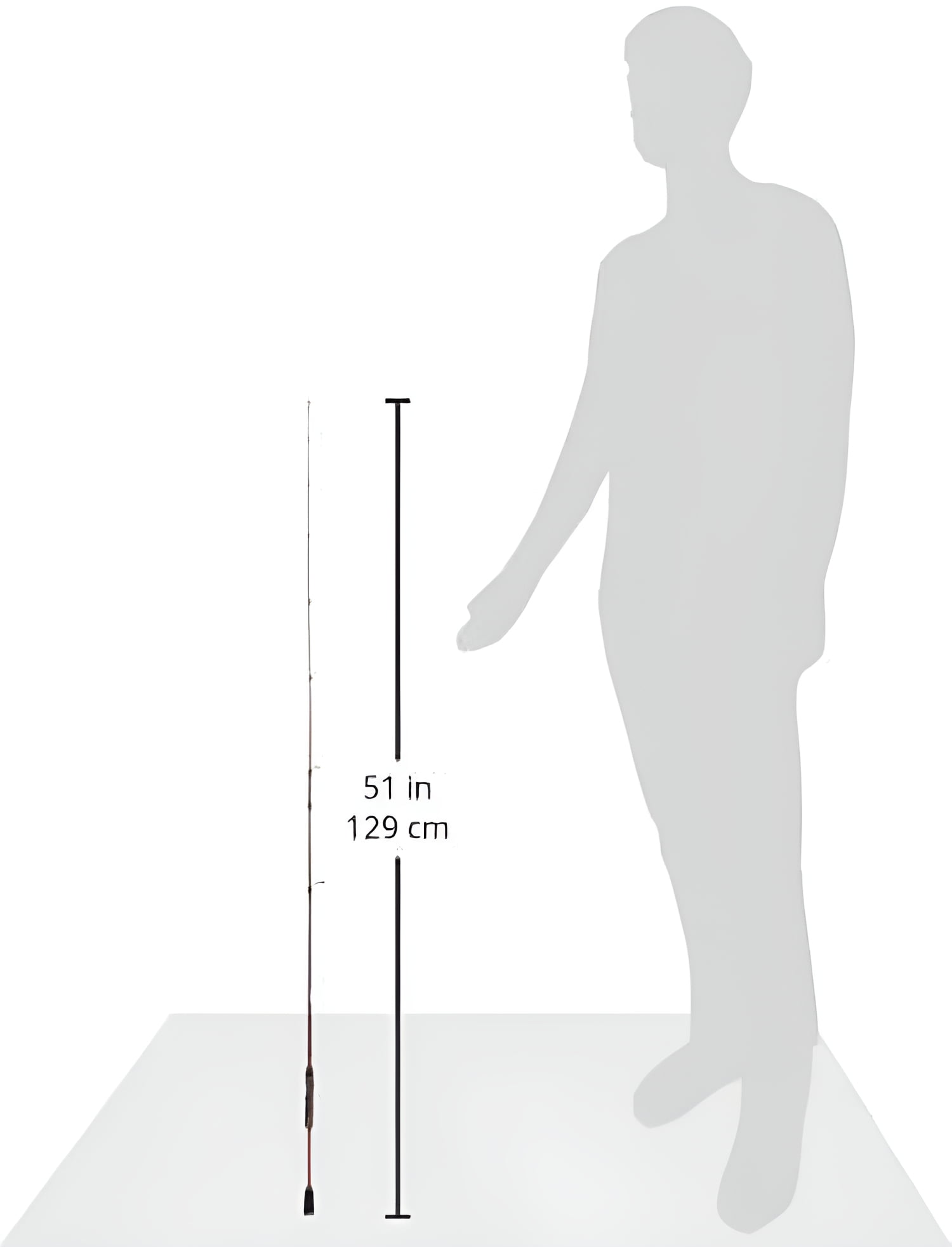 Ugly Stik Carbon Spinning Rod, 6'6" Medium Fishing Rod, 2 Piece - Image 7