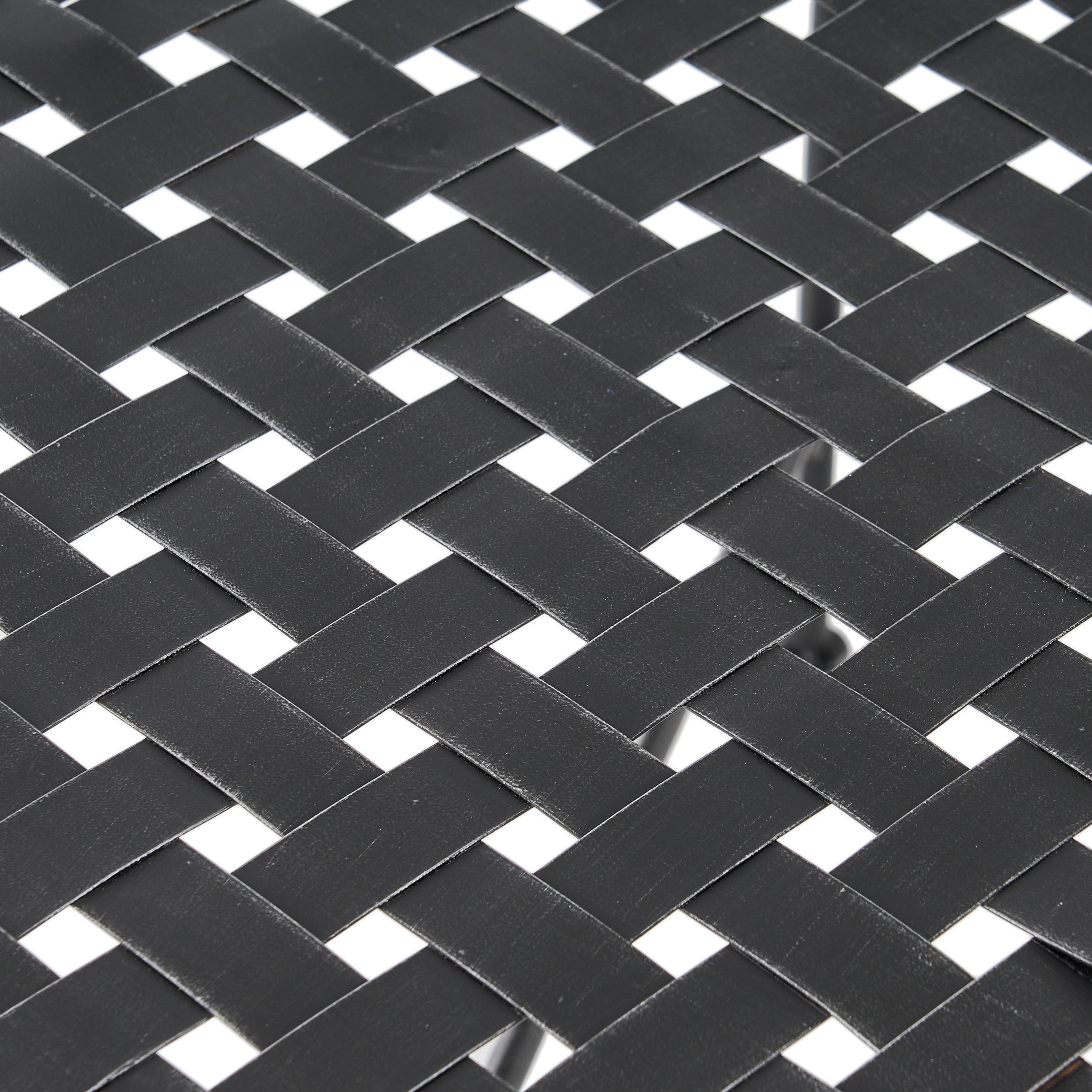 Alexander Outdoor Iron Coffee Table, Black - Image 6