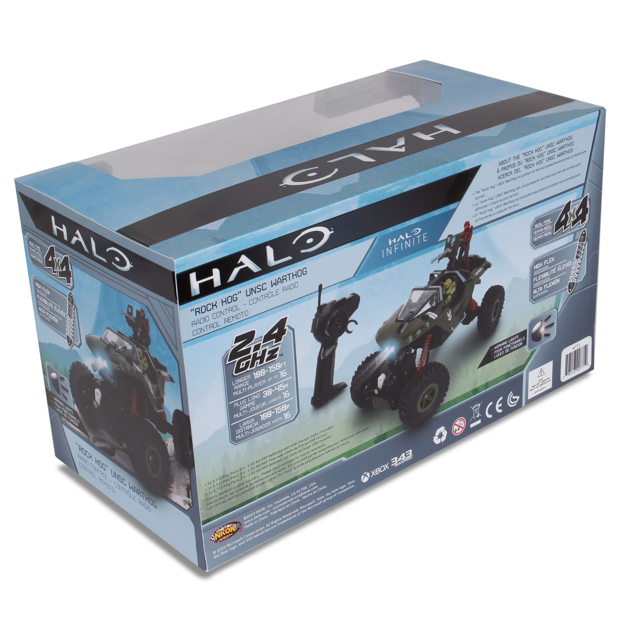 NKOK HALO Infinite RC: UNSC Warthog "Rock Hog" - Rock Climber, Master Chief & Spartan, 2.4 GHz RC Vehicle - Image 4