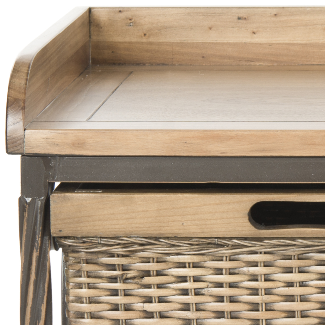 Safavieh Noah Rustic 2 Drawer Wooden Storage Bench - Image 6