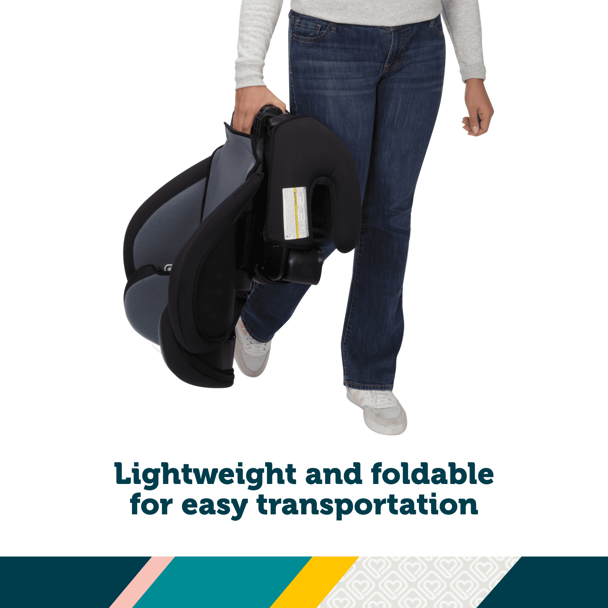 Safety 1st Grow and Go 2-in-1 Belt-Positioning Booster Car Seat featuring ComfortWings, Black Sand, Toddler, Unisex - Image 2