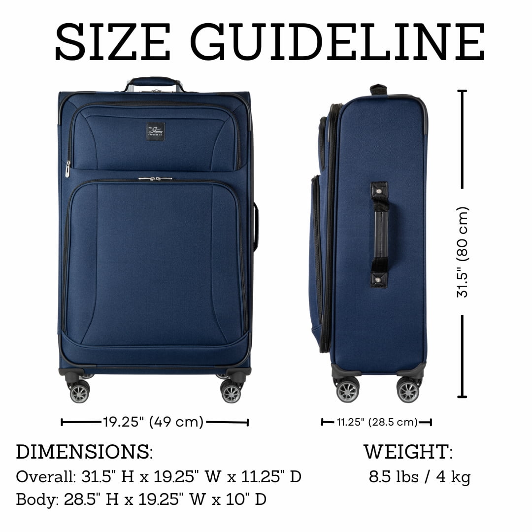 Skyway Luggage Epic Softside 28" 8 Wheel Large Check-In Spinner, Adult - Image 8