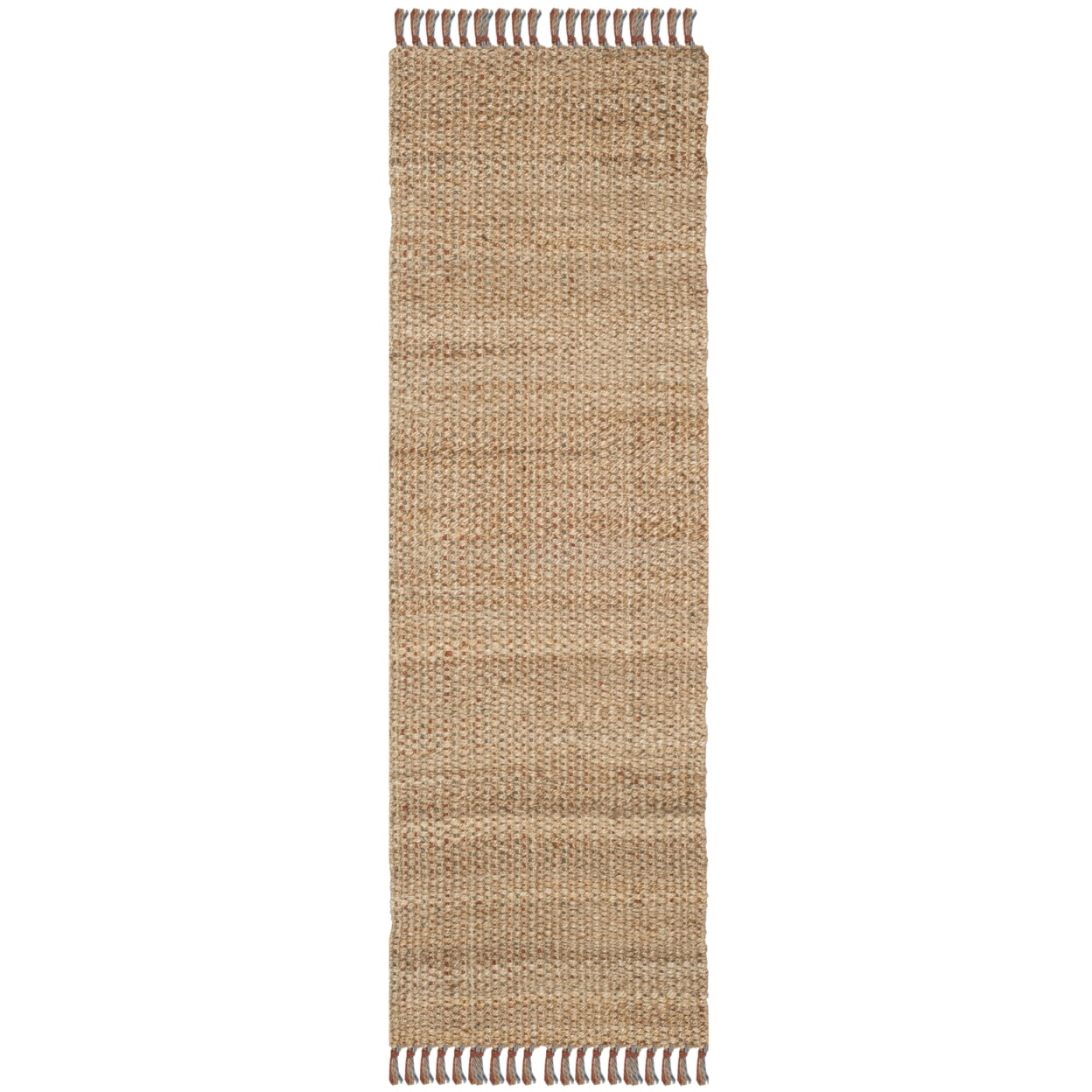 SAFAVIEH Natural Fiber Gale Braided Jute Area Rug, Natural/Multi, 6' x 9' - Image 9