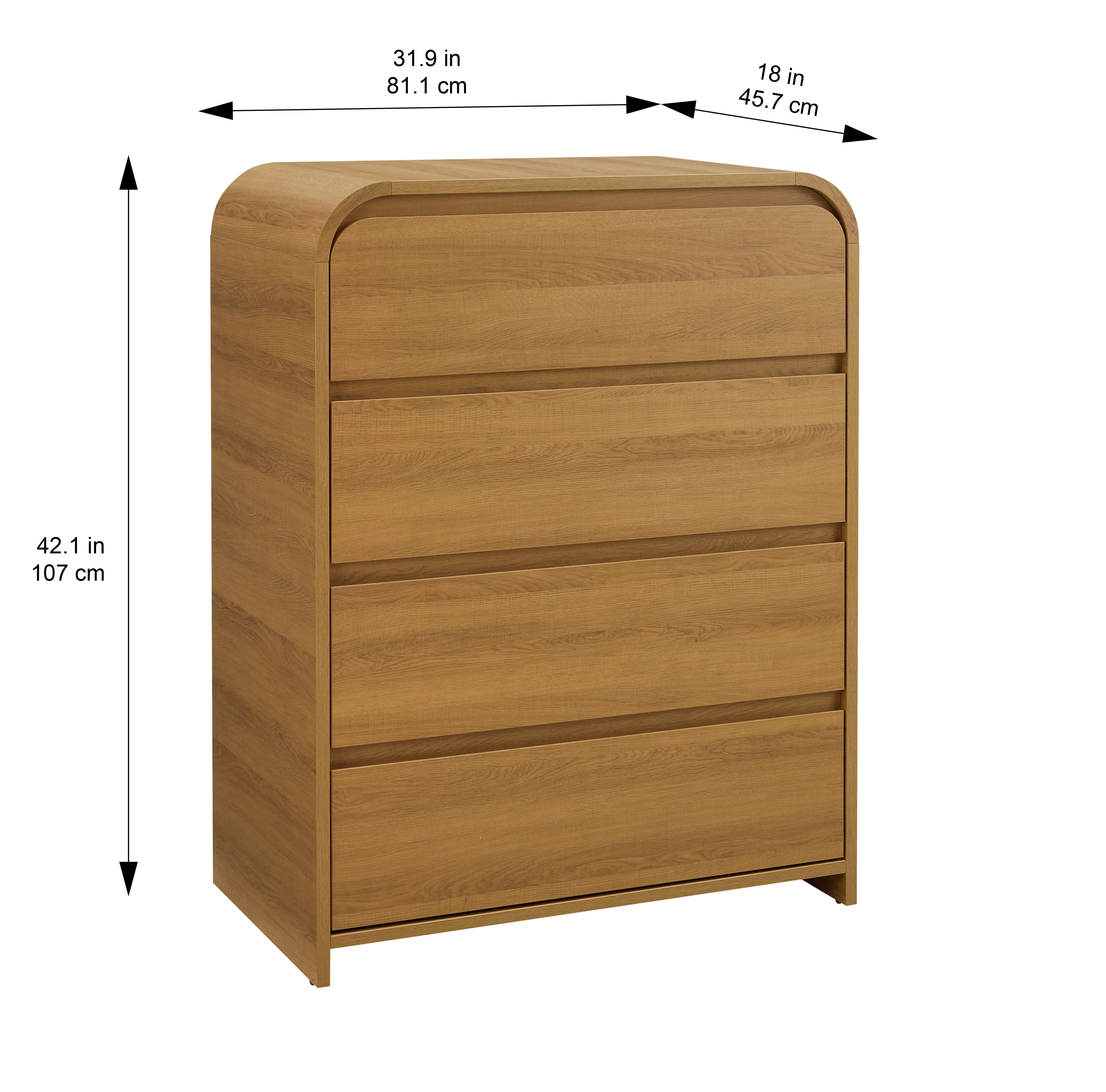 Better Homes & Gardens Juliet Dresser, Light Honey Finish - Image 4