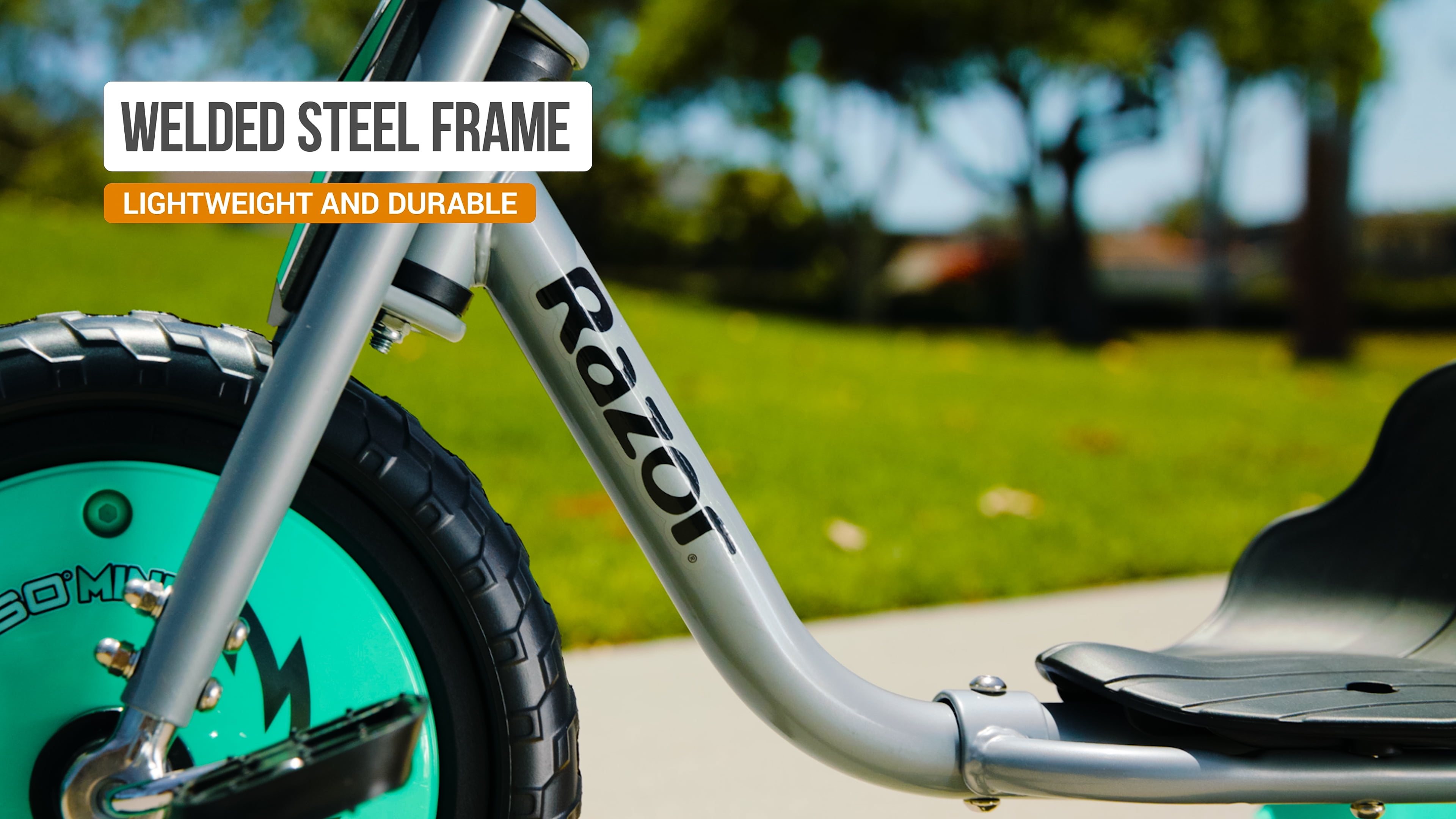 Razor RipRider 360 Mini - Teal, 360 Degrees Caster Tricycle, Easy Drifting, for Child Ages 3+ - Image 5