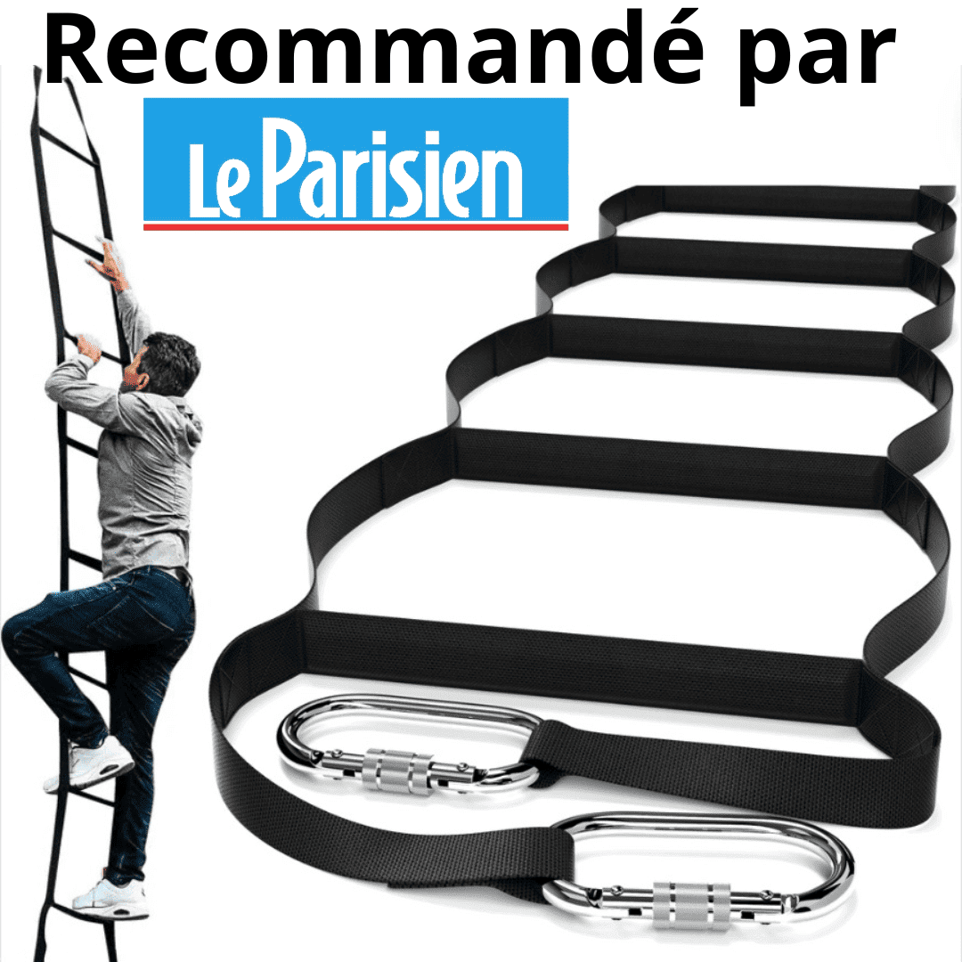 Isop Fire Escape Rope Ladder 2 Story for Adults or Kids 15ft | Rescue Ladder | Carabiners & Bag Included - Image 10