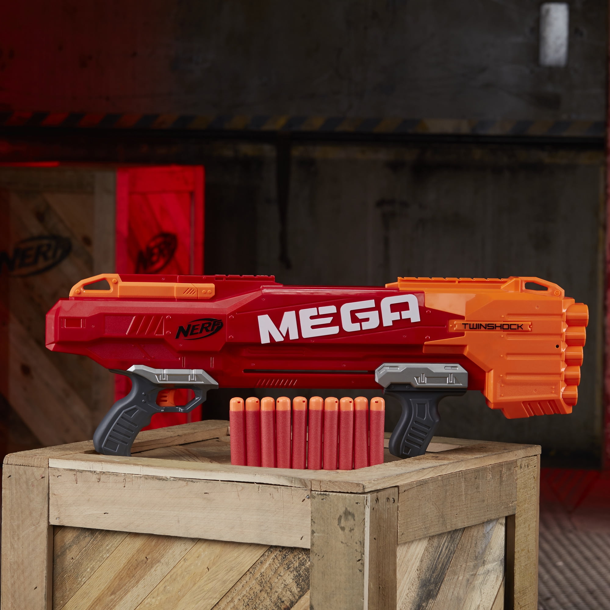 Nerf Mega TwinShock Blaster, 10 Official Nerf Darts - Image 2