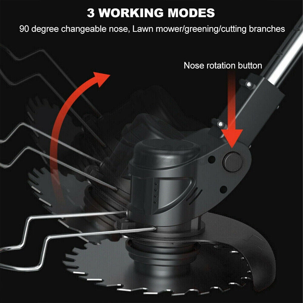 Paddsun Electric Weed Eater Lawn Edger Cordless Grass String Trimmer Cutter 24V &Battery - Image 10