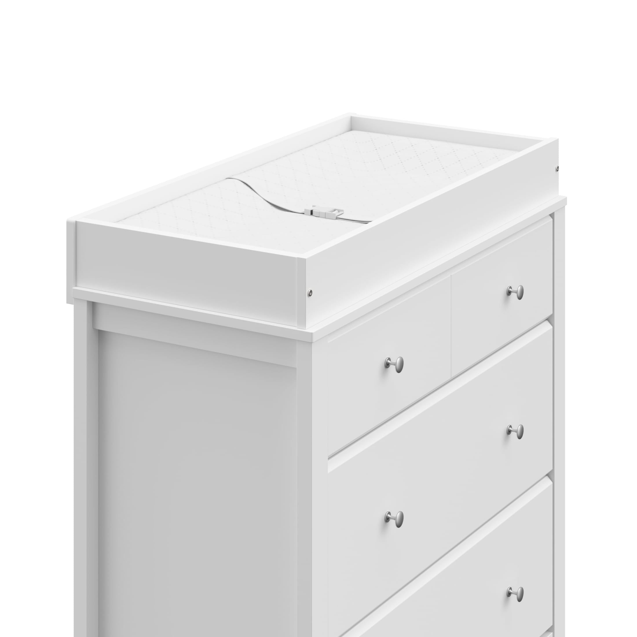 Storkcraft Horizon 3 Drawer Chest with Infant Changing Topper, White - Image 7