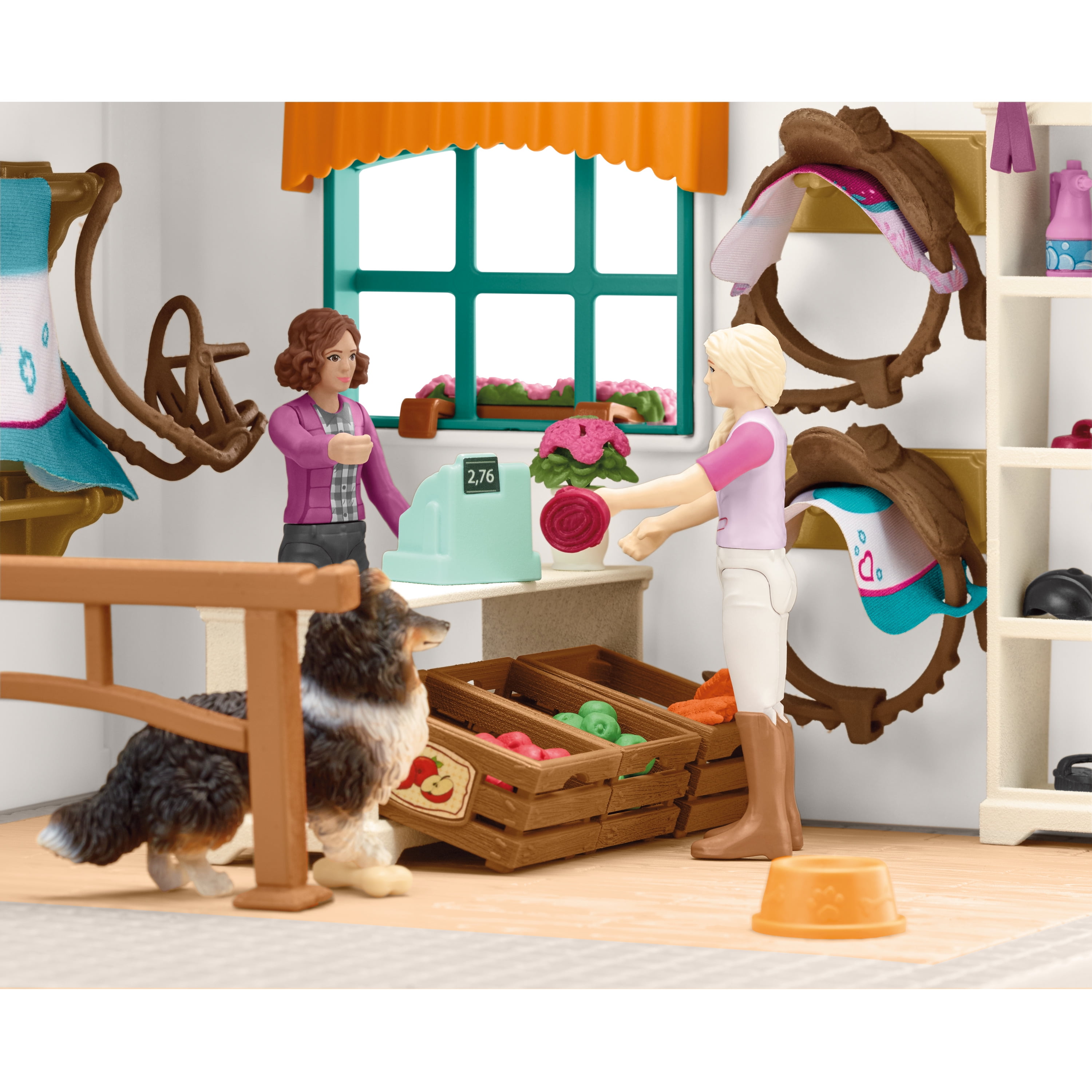 schleich Horse Club - 67 PC Sofia’s Tack Shop Playset with Toy Horse, 2 Poseable Figures and Accessories - Equestrian Toy Set for Kids Ages 5+ - Image 3