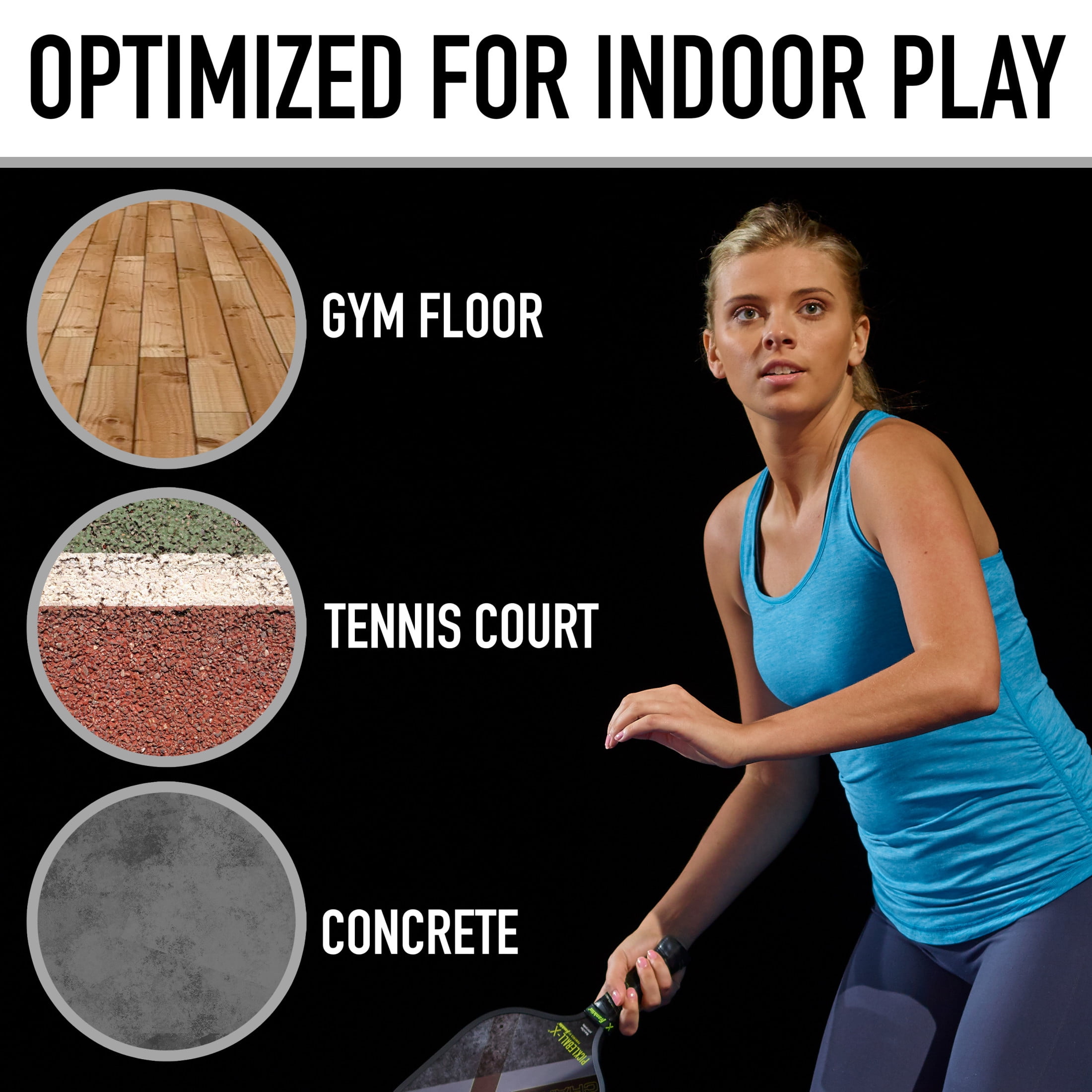 Franklin Sports X-26 Official Indoor Pickleballs - Bulk 100 Pack - Peach - Image 4