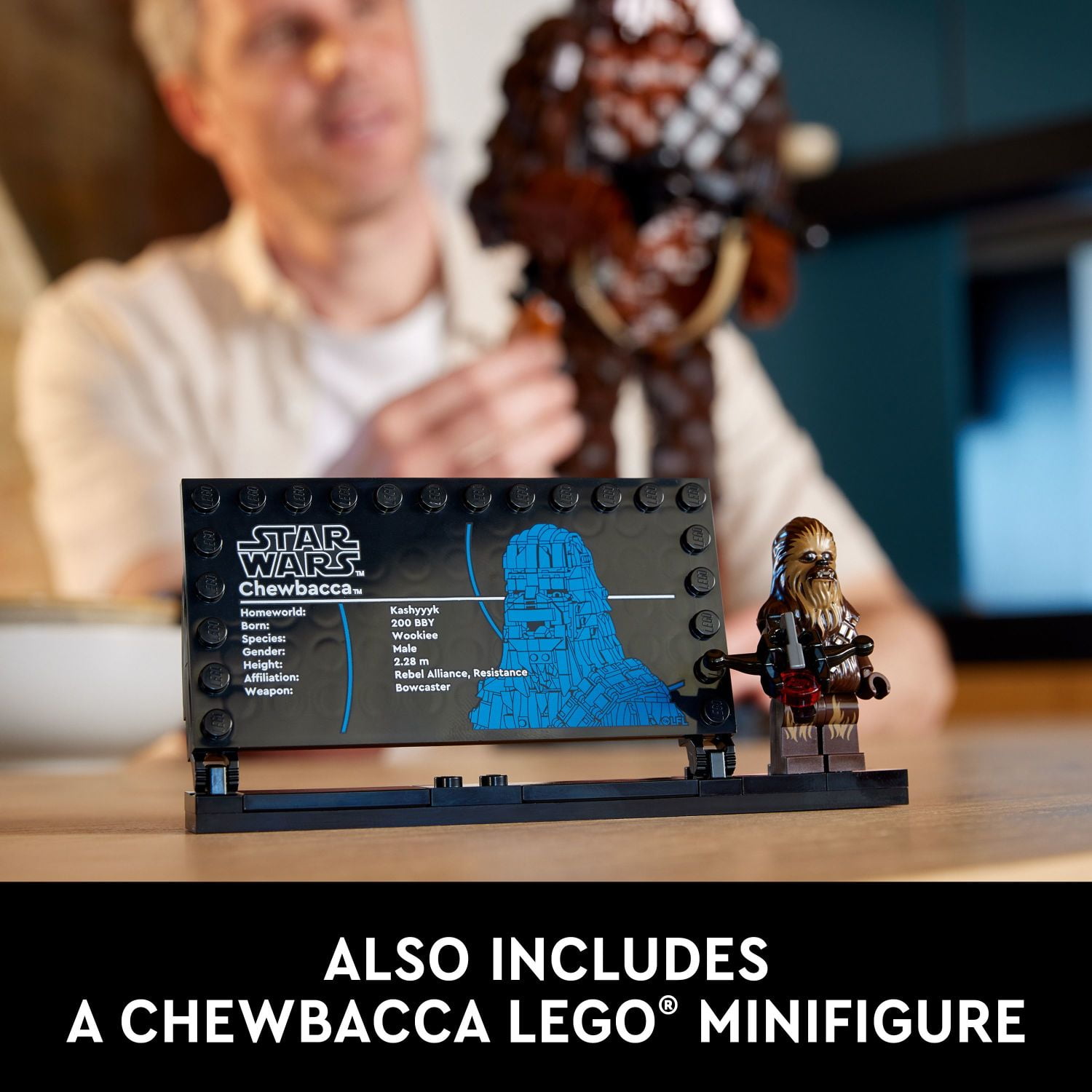 LEGO Star Wars Chewbacca, Buildable Star Wars Collectible for Adults, Build and Display Chewbacca Collectible, Fun Star Wars Gift for Teens, Adults or any Star Wars Original Trilogy Fan, 75371 - Image 6