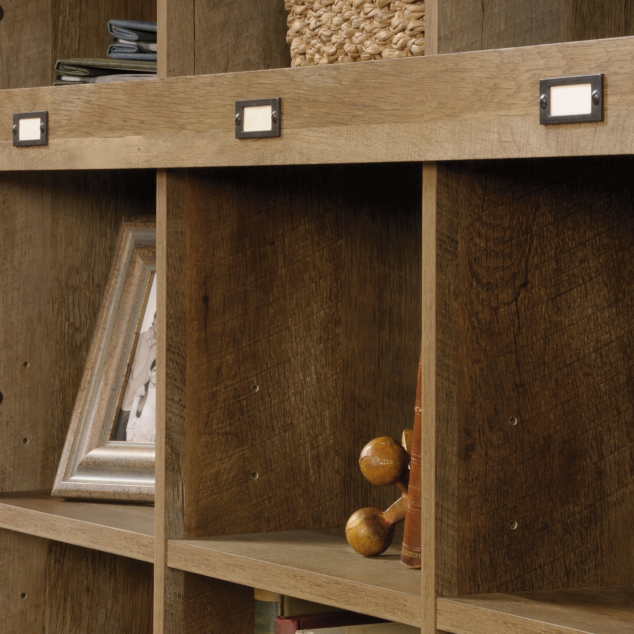 Sauder Adept 9 Cubby Storage Unit, Craftsman Oak Finish - Image 11