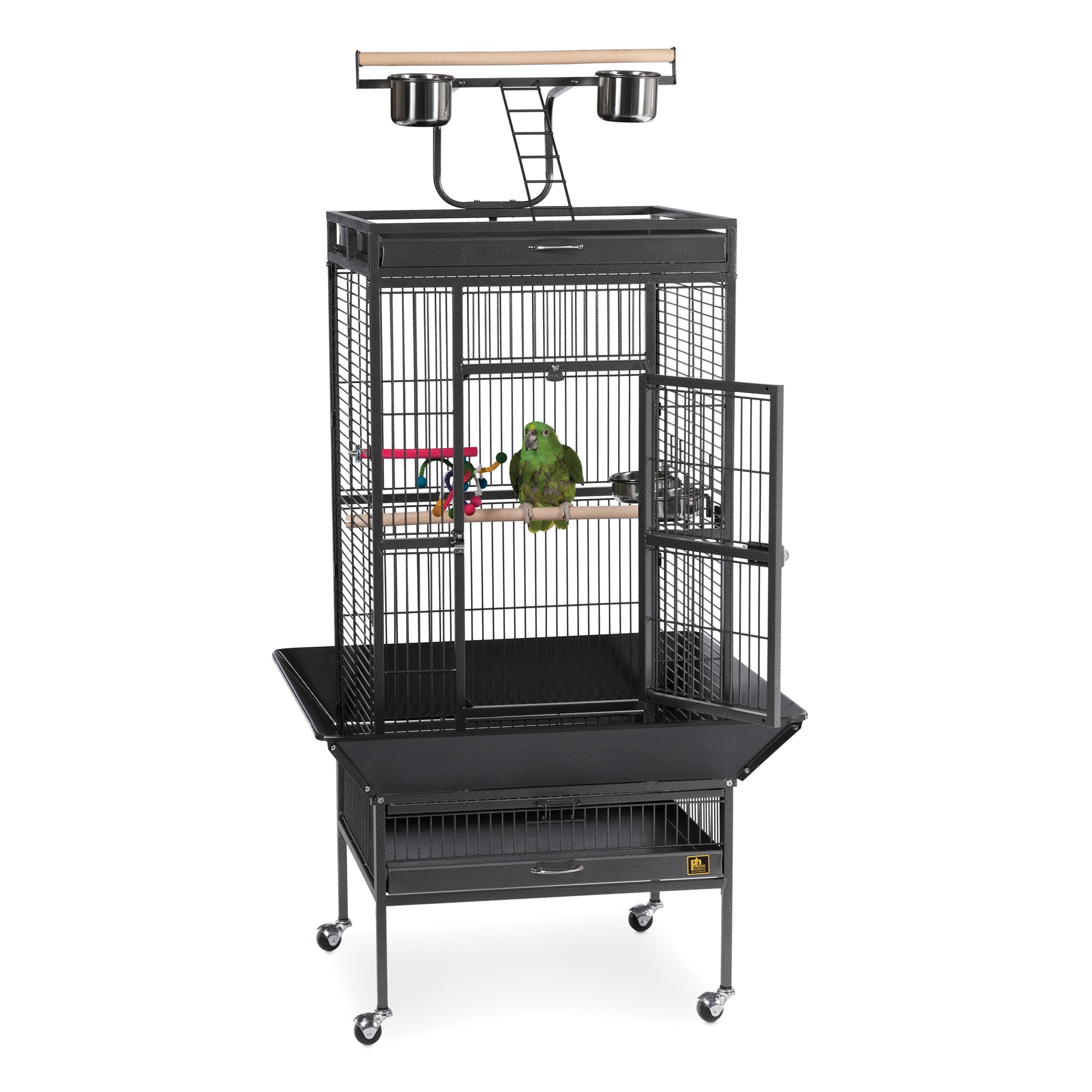 Prevue Pet Products Playtop Bird Home - Black Bird Cage 3152BLK - Image 13