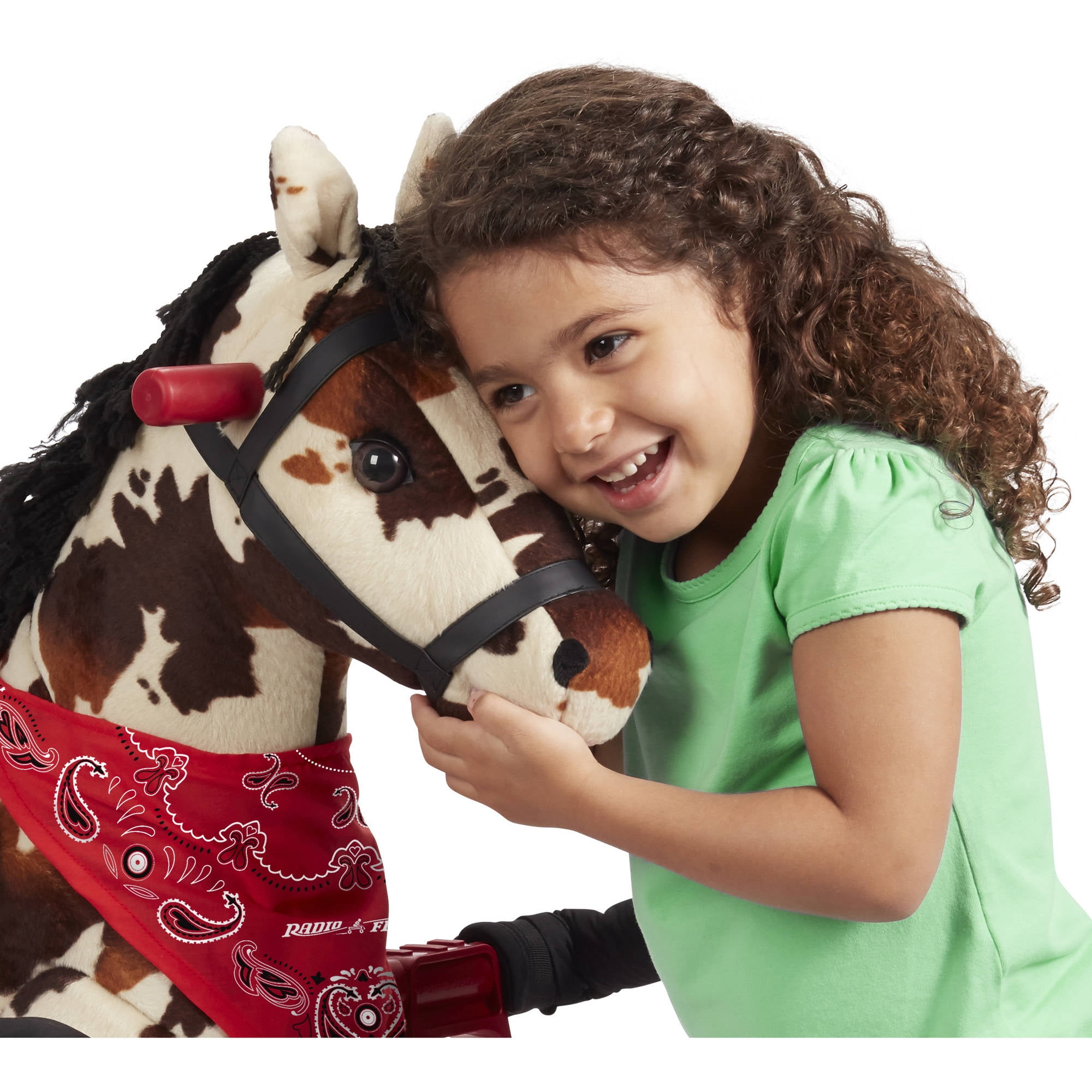 Radio Flyer Freckles Plush Interactive Riding Horse, Ride-on for Kids 2-6 Years, Realistic Sounds - Image 4