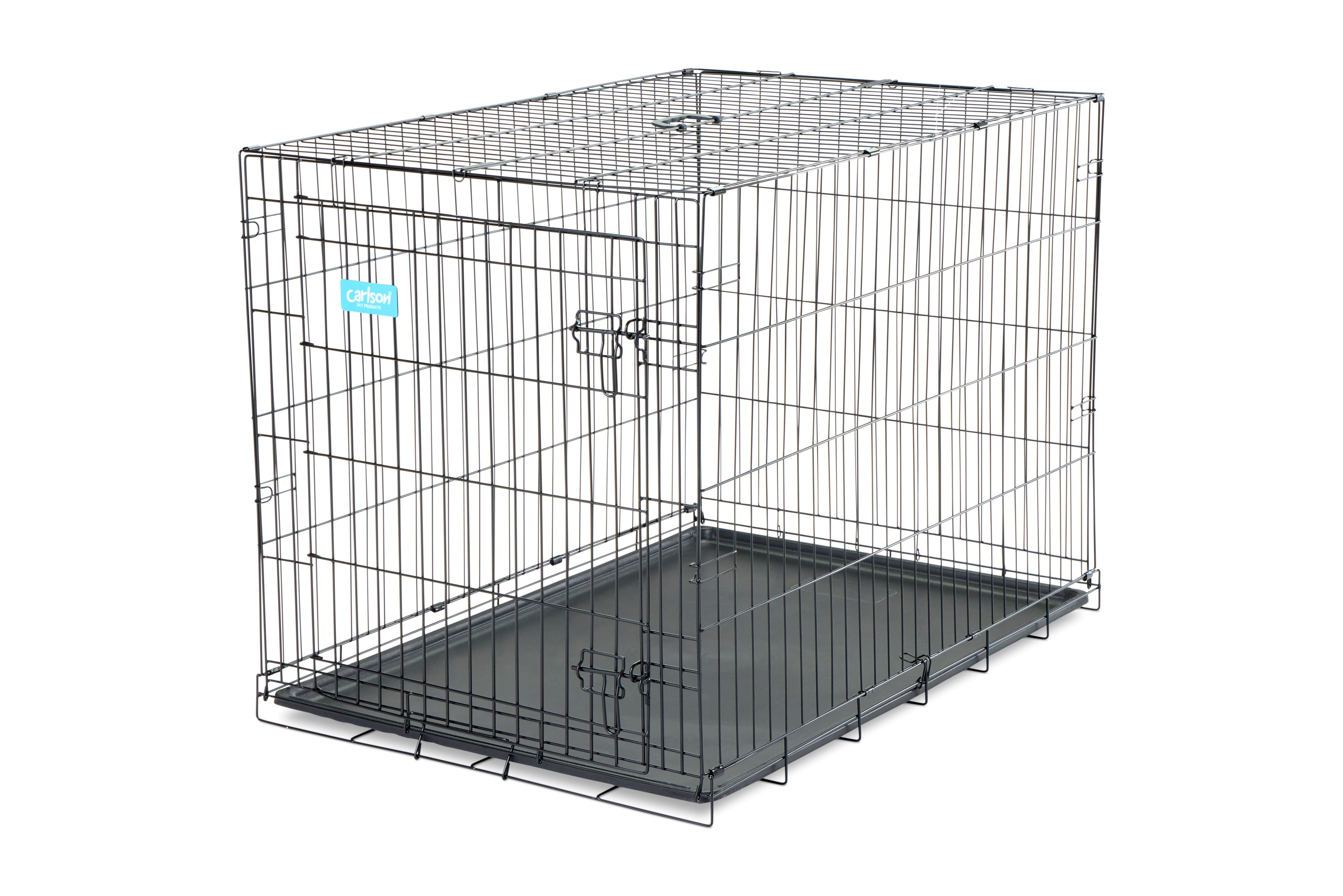 Carlson Pet Products Secure and Compact Single Door Metal Dog Crate, Large, 42"L x 28"W x 30.5"H - Image 5