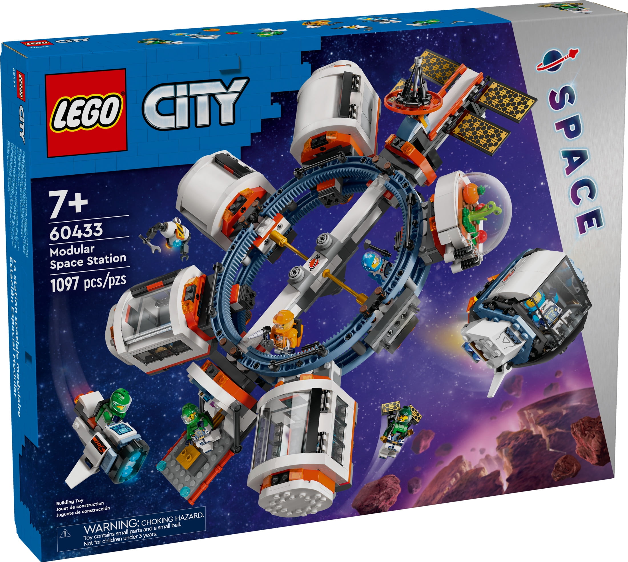 LEGO City Modular Space Station STEM Toy, Modular Exploration Science Toy with 6 Astronaut Minifigures, Gifts for Boys, Girls, and Kids Ages 7 and Up, Building Toy for Kids, 60433 - Image 6