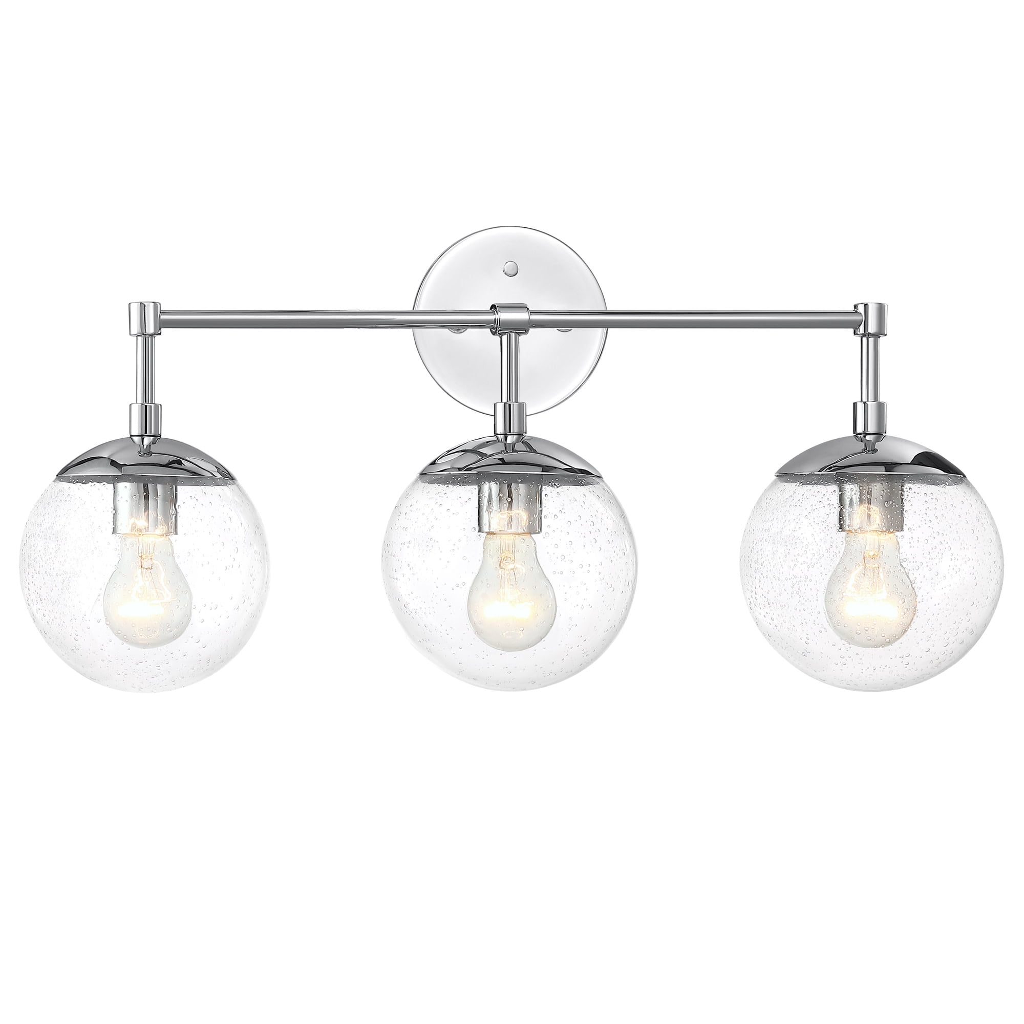 Design House Gracelyn Modern 3-Light Vanity Globe Light Fixtures, Polished Chrome - Image 10