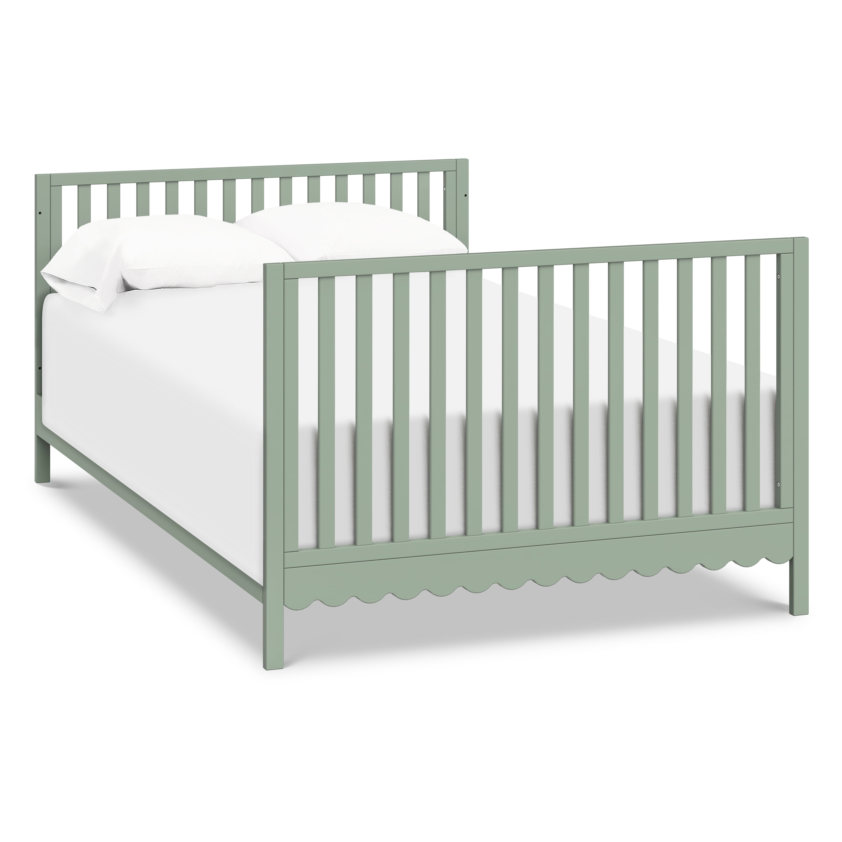 daVinci Sammy Scallop 4 in 1 Convertible Crib, Light Sage - Image 3