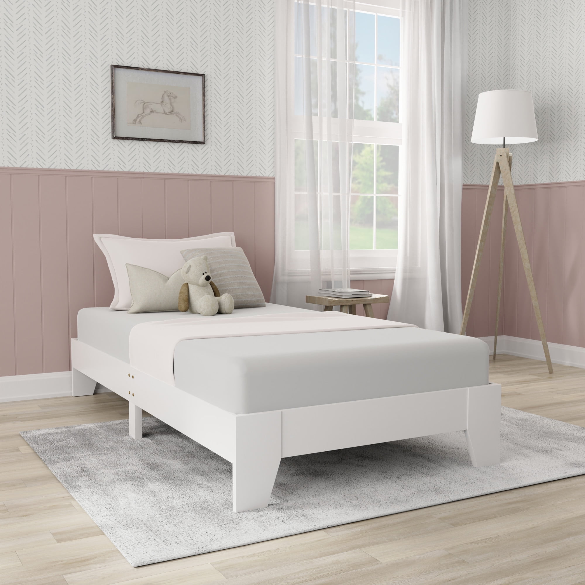 Hillsdale Casey Twin Wood Platform Bed, White - Image 19