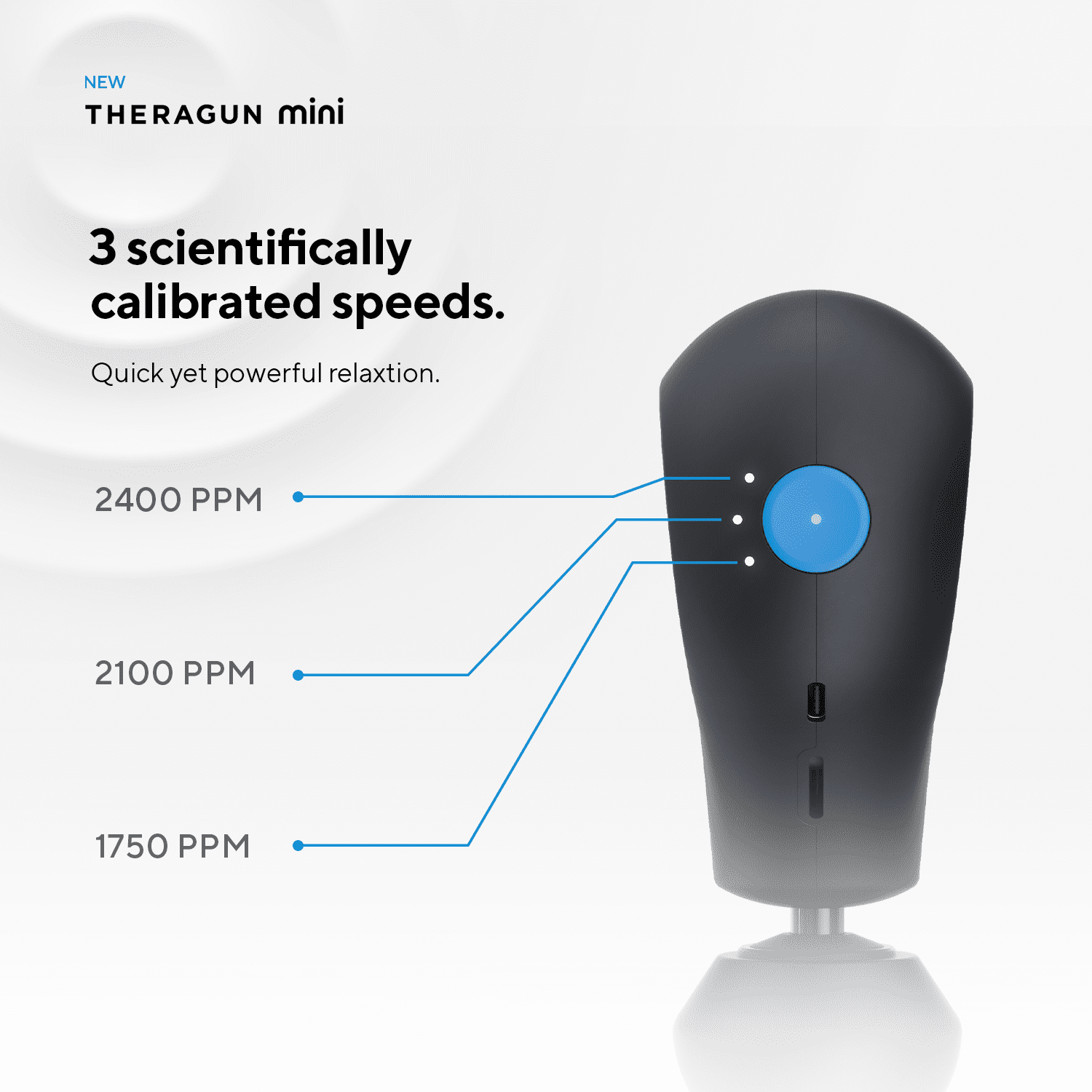 Theragun Mini 2nd Gen Handheld Percussive Massage Device, Portable Deep Tissue Massager, Black - Image 5