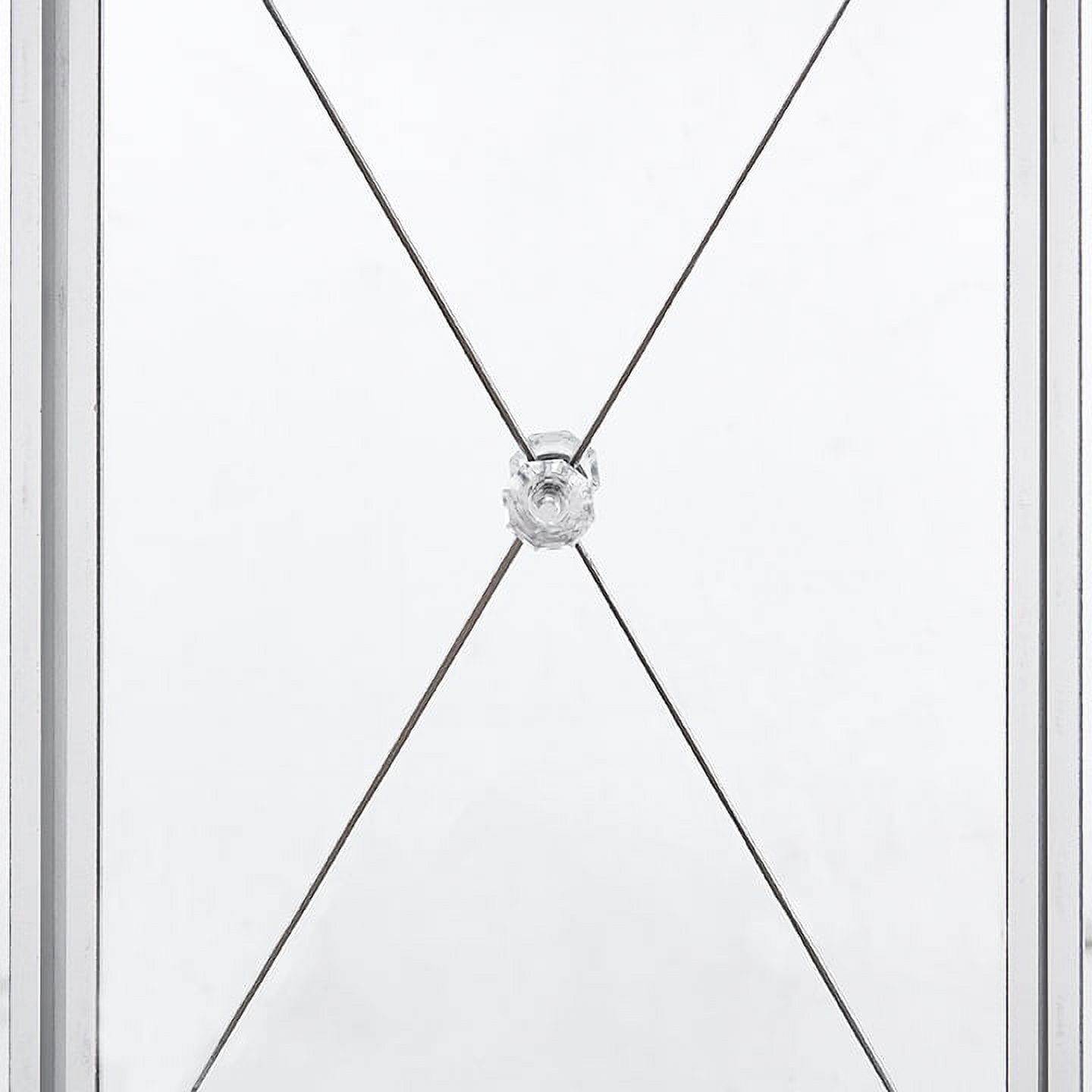 SEI Furniture Mirage 3-Door Mirrored Cabinet 40.25 x 35.5 - Image 10