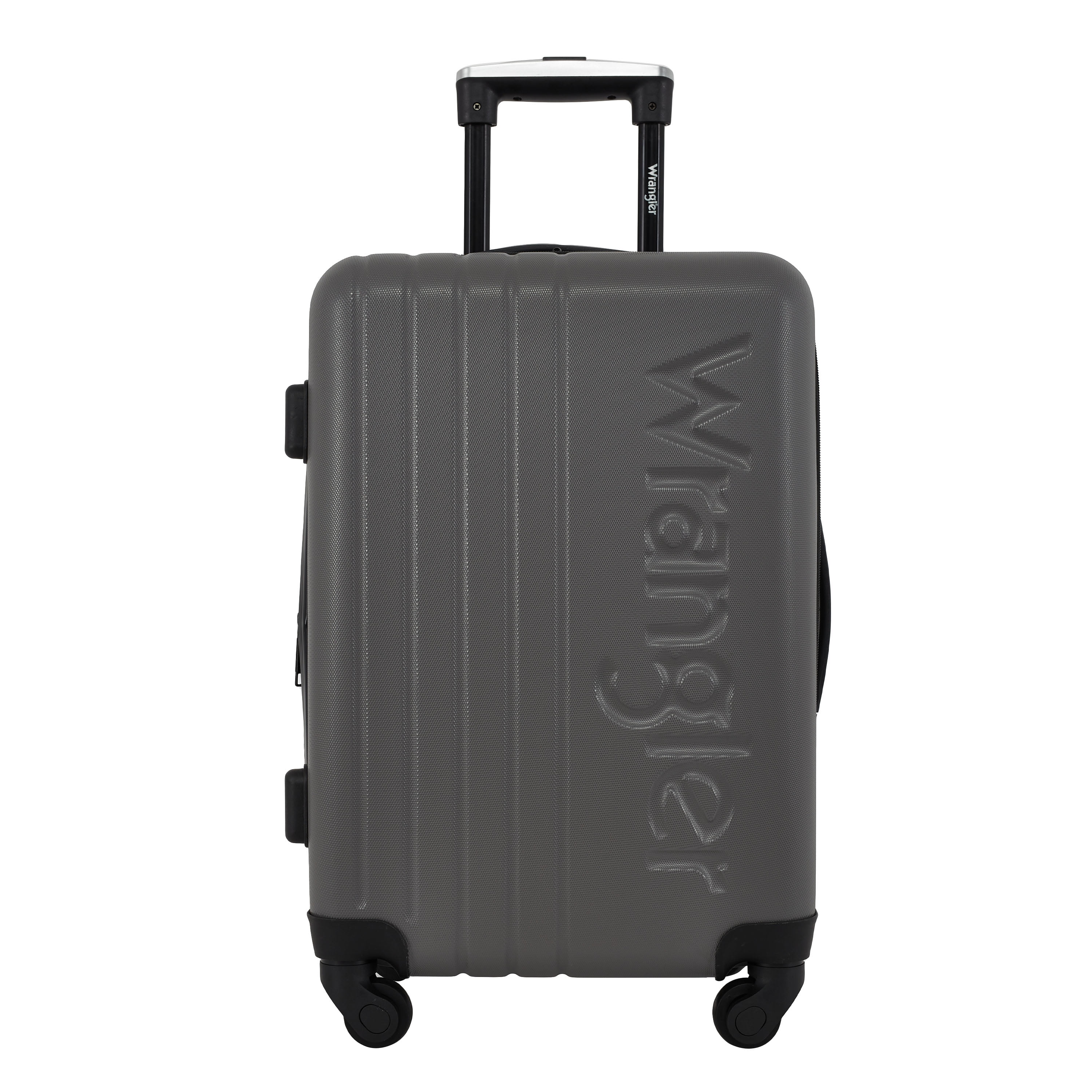 Wrangler 3-Piece Expandable Rolling Upright Luggage Set, Granite Gray - Image 5