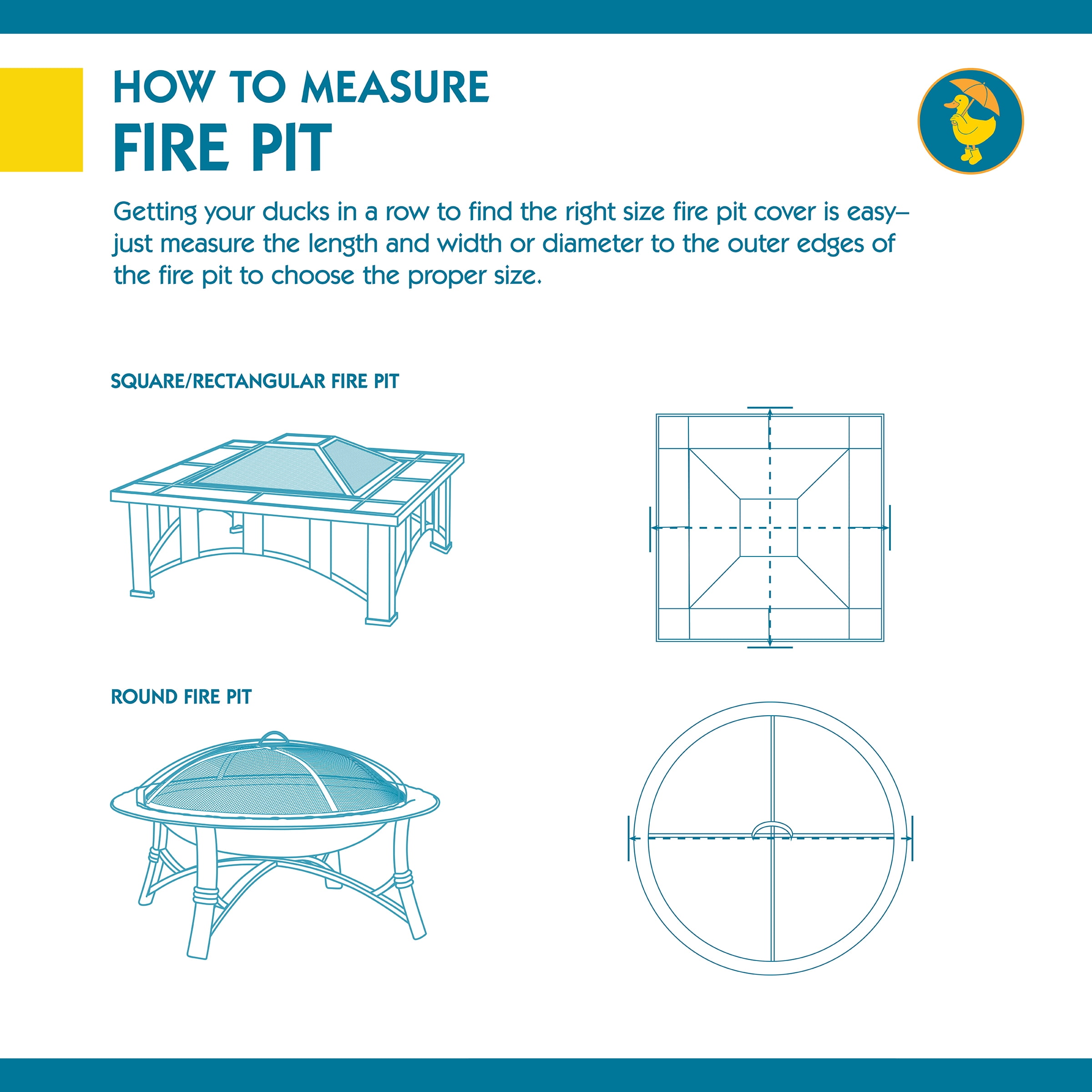 DUCKCOVERS® Soteria Waterproof Outdoor Fire Pit Cover - Image 7