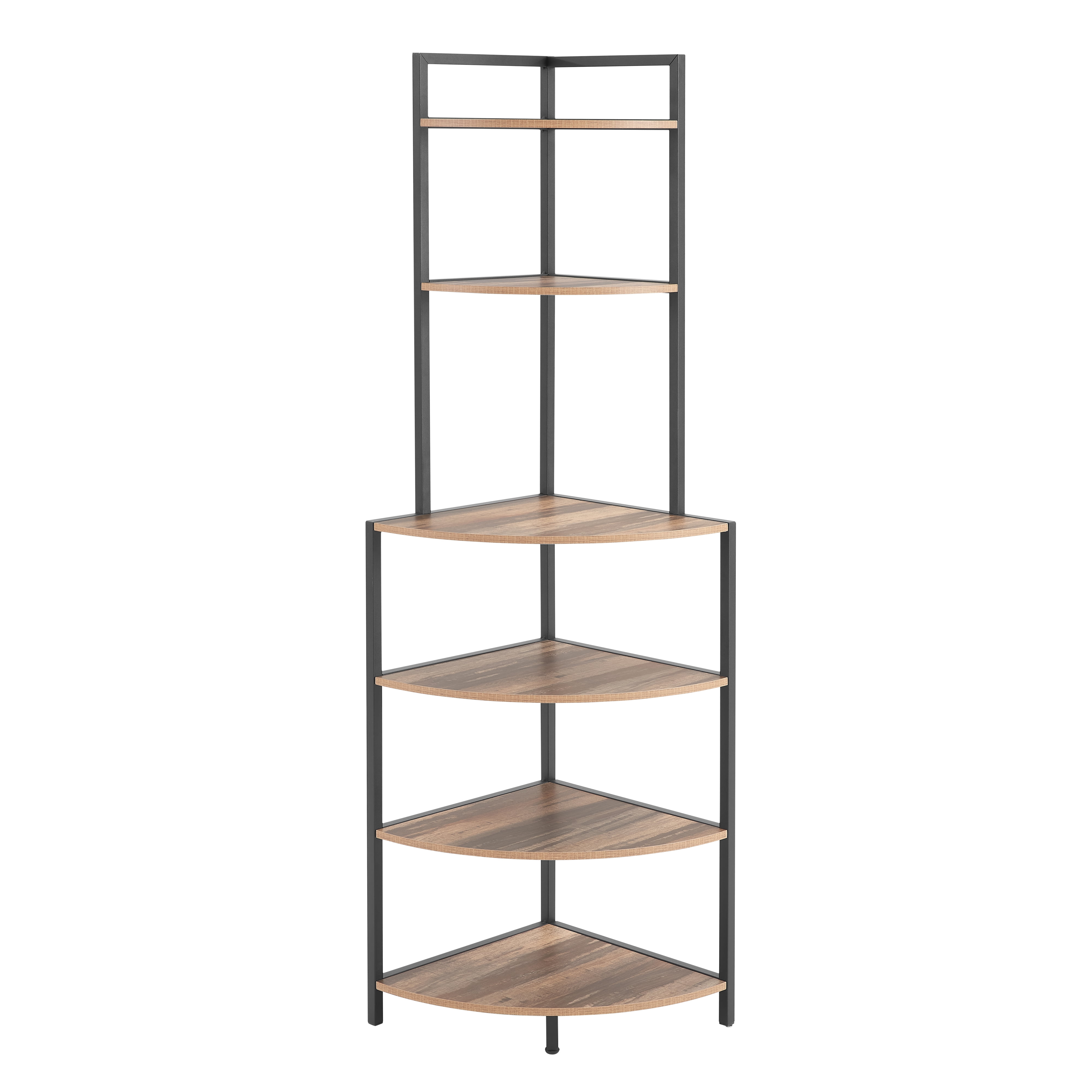 JRHRXXY Corner Shelf Stand,6 Tier Ladder Bookshelf,Bookcase Display for Living Room,Home Office - Image 9