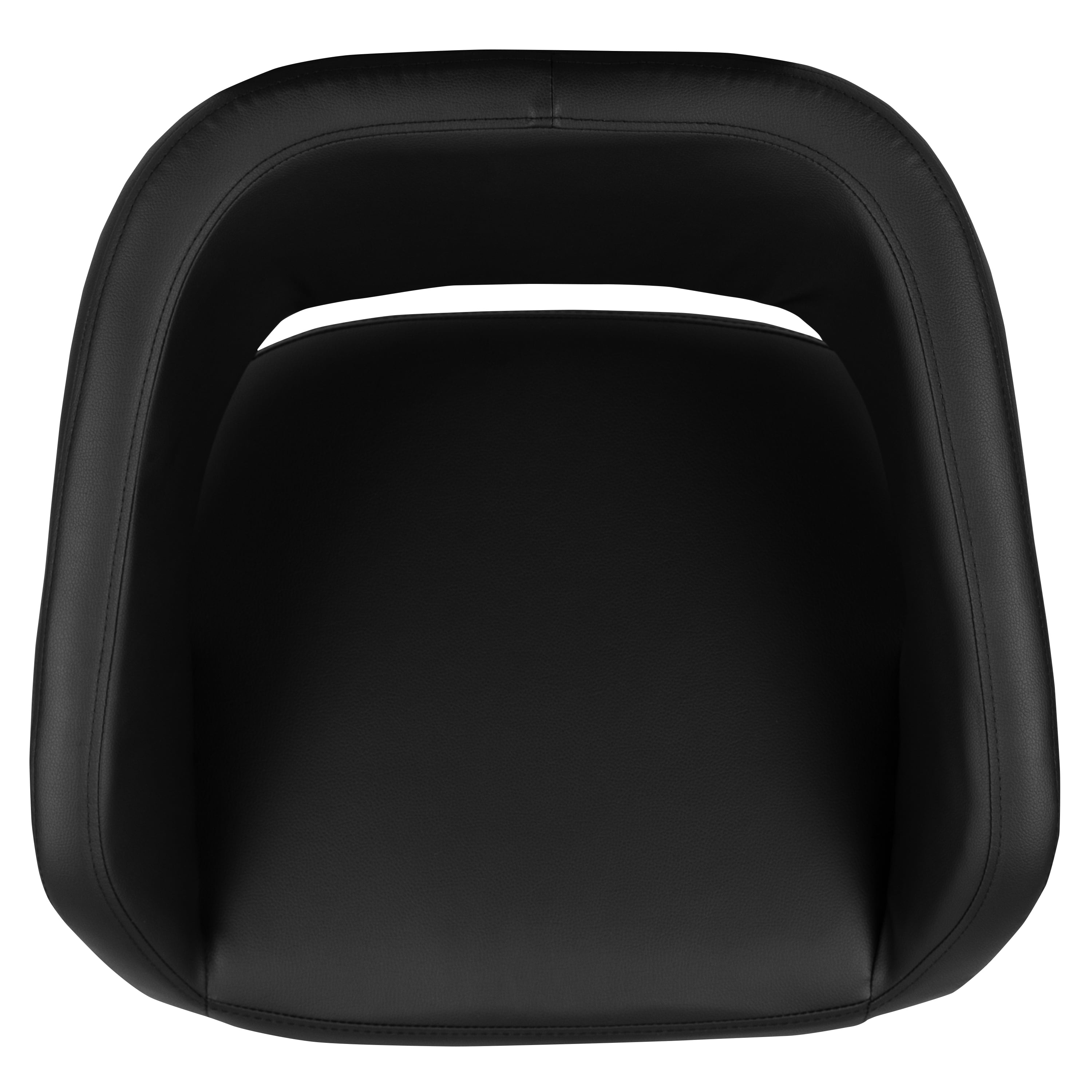 Flash Furniture Erik Contemporary Black Vinyl Adjustable Height Barstool with Rounded Mid-Back and Gold Base, Set of 2 - Image 14