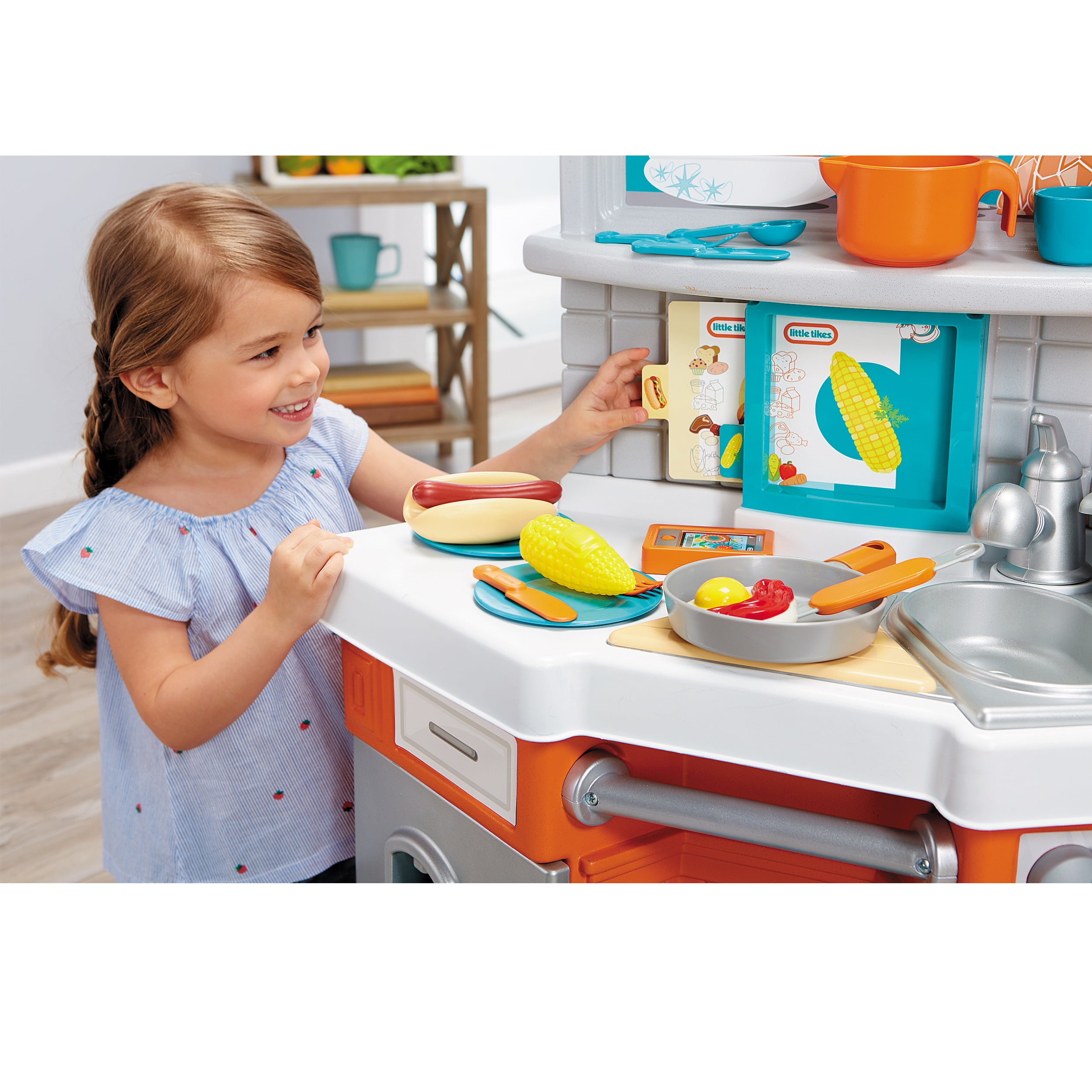 Little Tikes Home Grown Kitchen Set - Role Play Realistic Kid Playset - Image 2