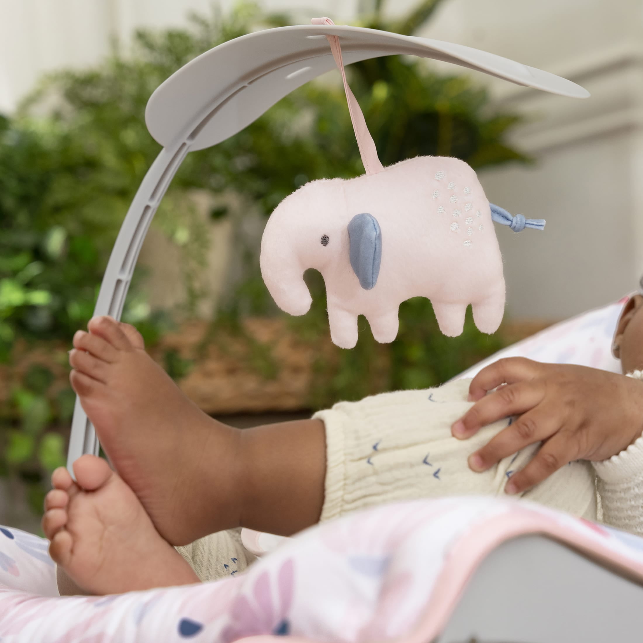 Ingenuity Keep Cozy 3-in-1 Baby Bouncer Seat & Infant to Toddler Rocker - Burst (Pink) - Image 11