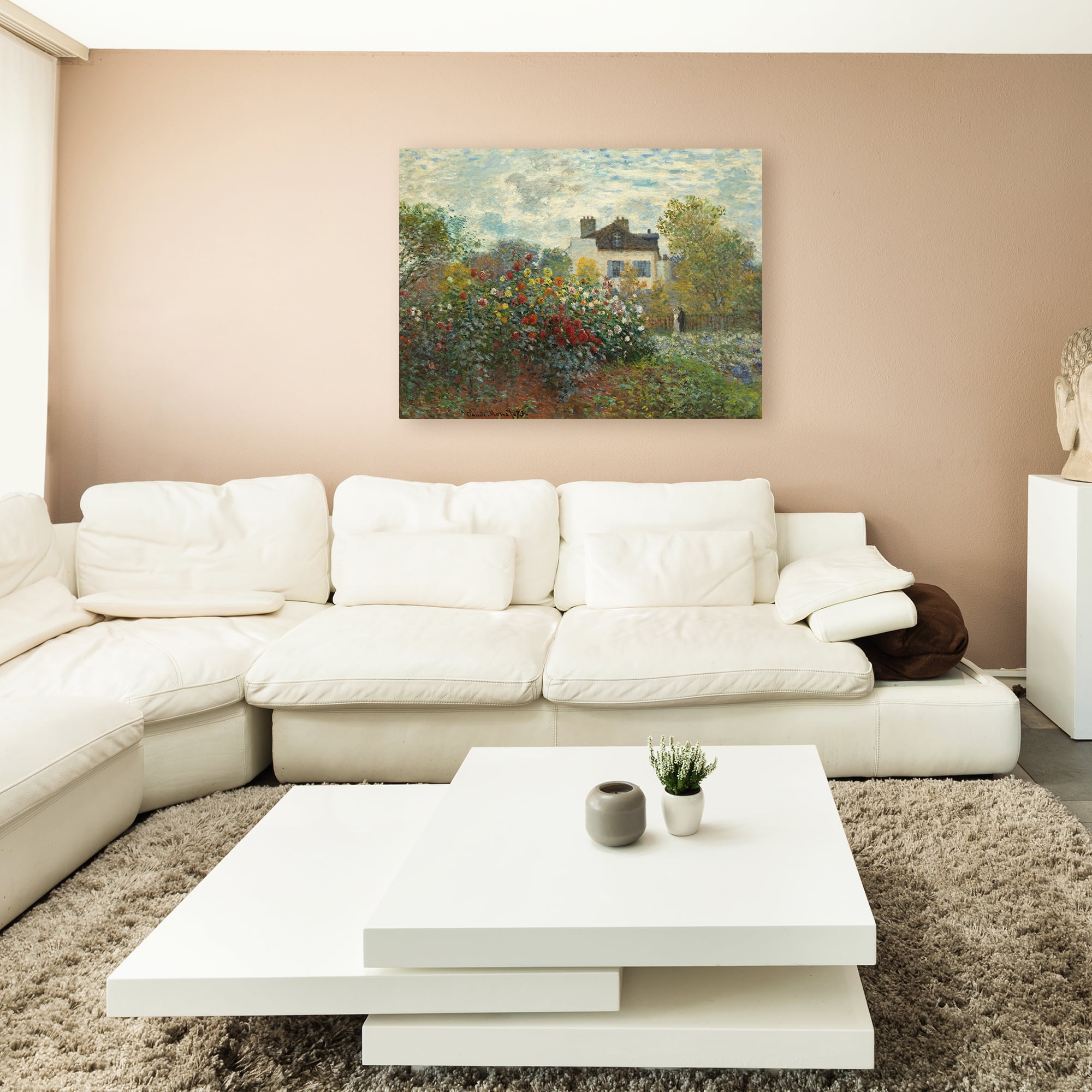 Trademark Fine Art Claude Monet The Artist's Garden In Argenteuil Canvas Wall Art - 35x47 - Image 2