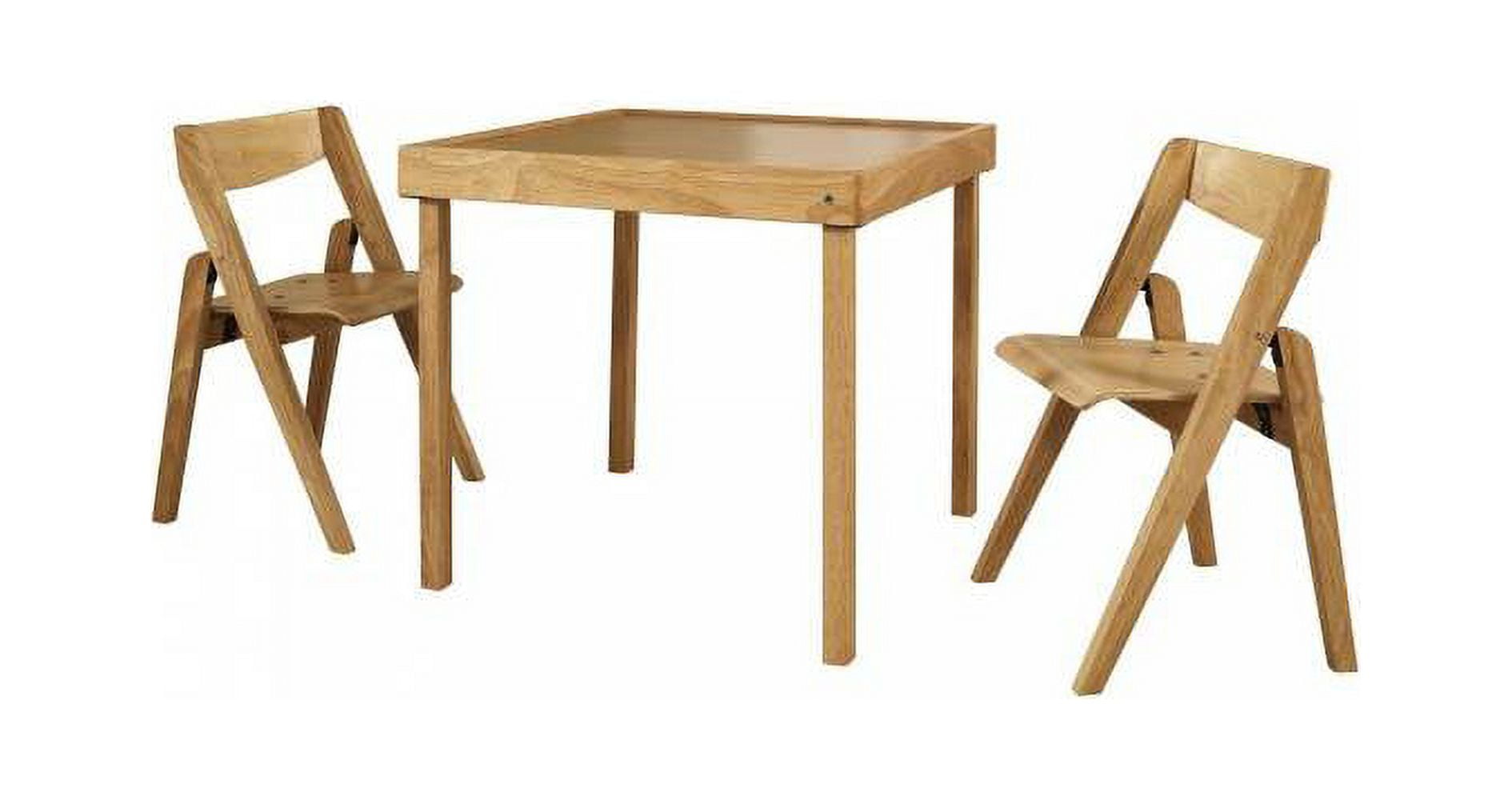 Stakmore Kids Folding 3-Piece Table & Chairs Set - Image 6