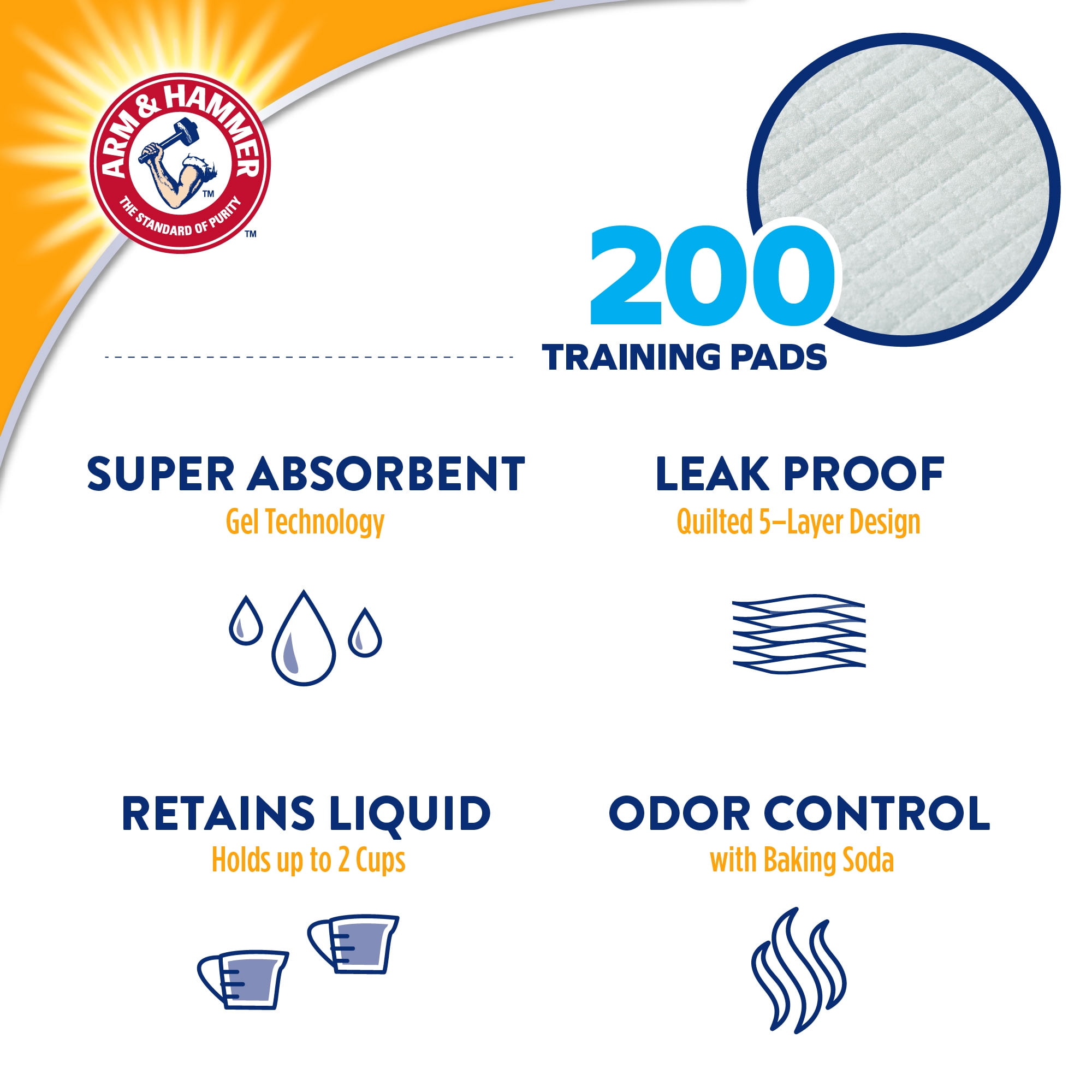 Arm & Hammer for Dogs Puppy Training Pads, 200ct | Odor Control, Leak-Proof Puppy Pads - Image 11