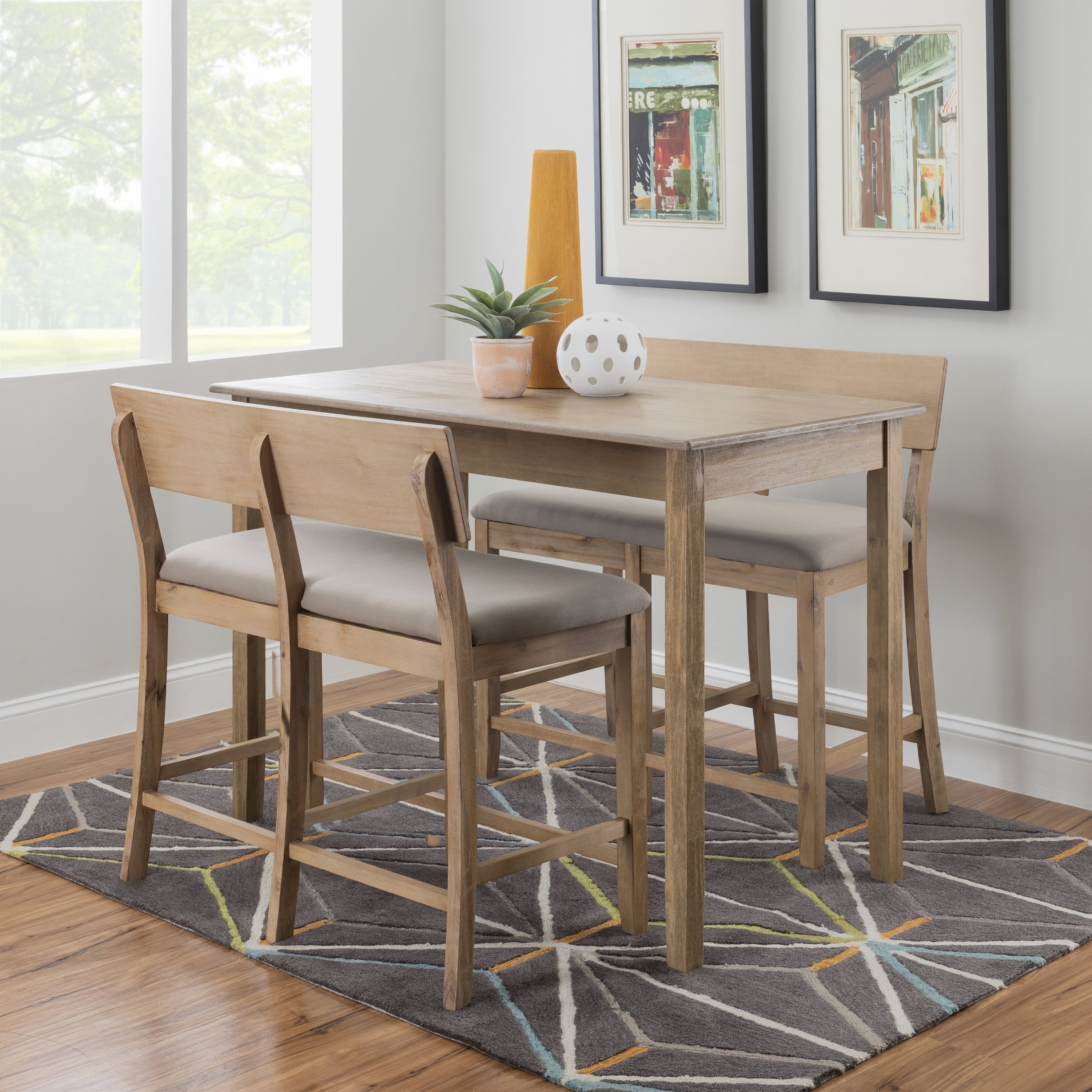 Linon Jamil Counter Height Tavern Table, Gray Wash - Image 17