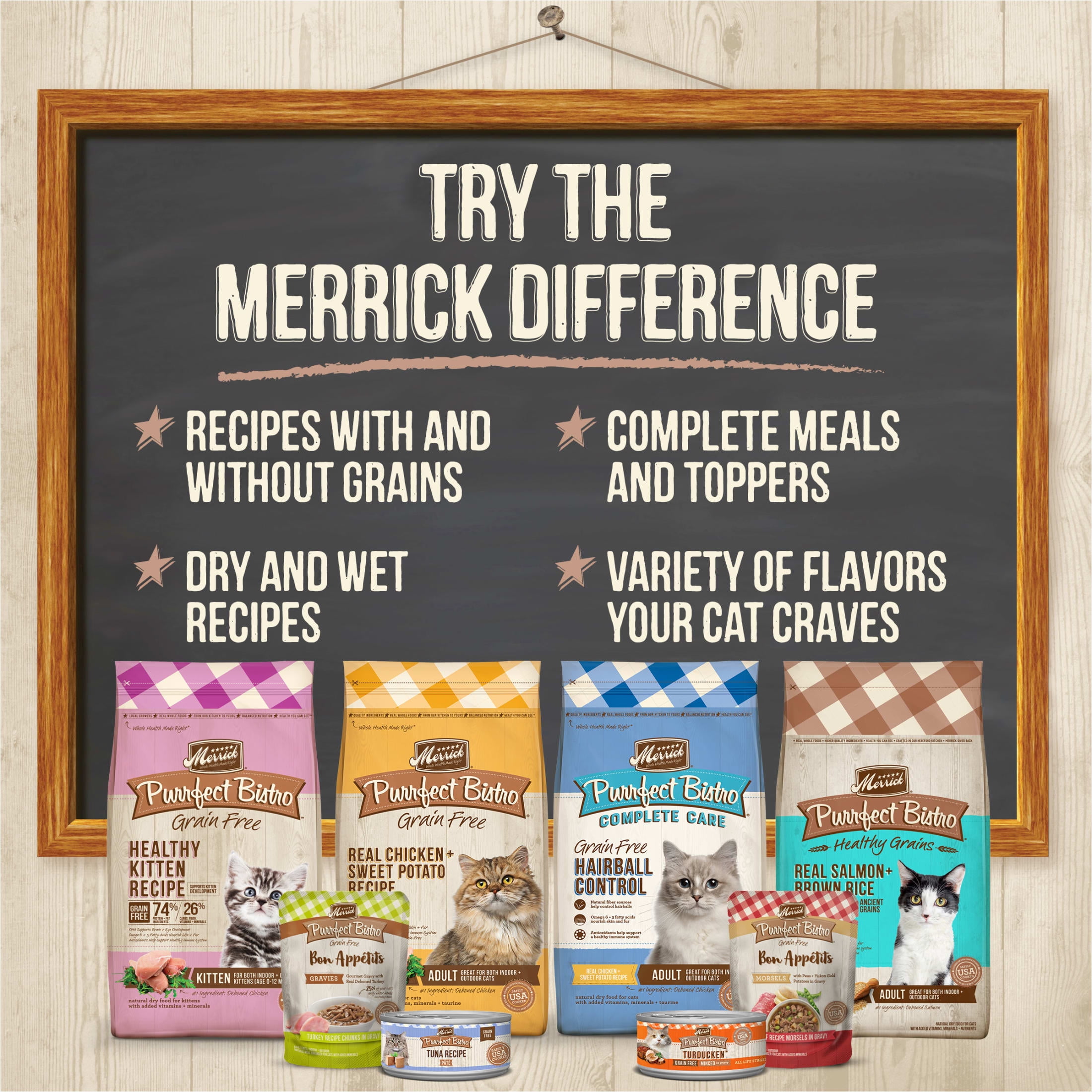 Merrick Purrfect Bistro, Grain Free High Protein Chicken, Wet Cat Food Pate, 24 Count, 3 oz Cans - Image 5