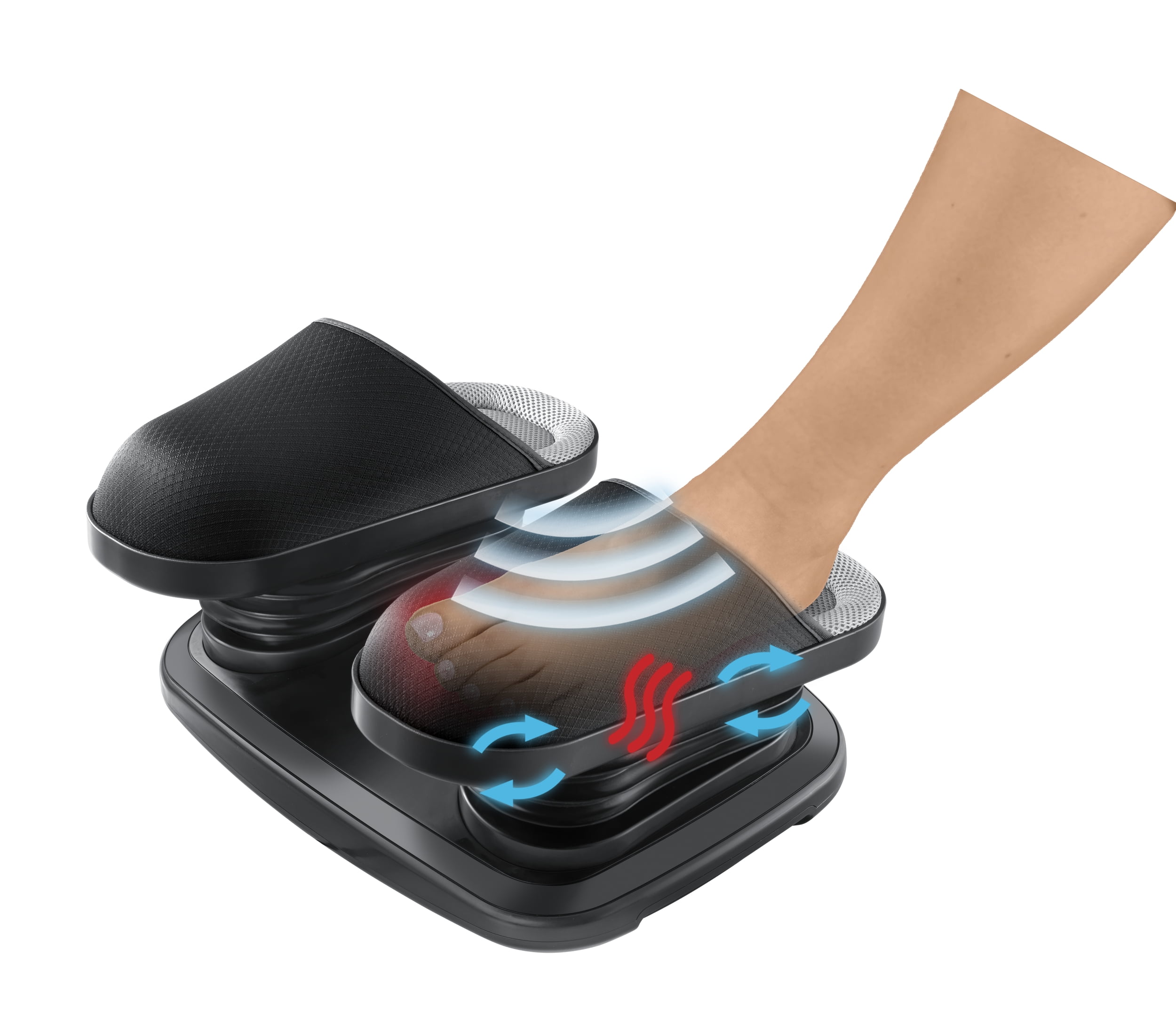 HoMedics Shiatsu Flex Ankle and Foot Massager with Heat and Gentle Air Compression, Adjustable Air Intensity, 2 Unique Massage Mode - Image 8