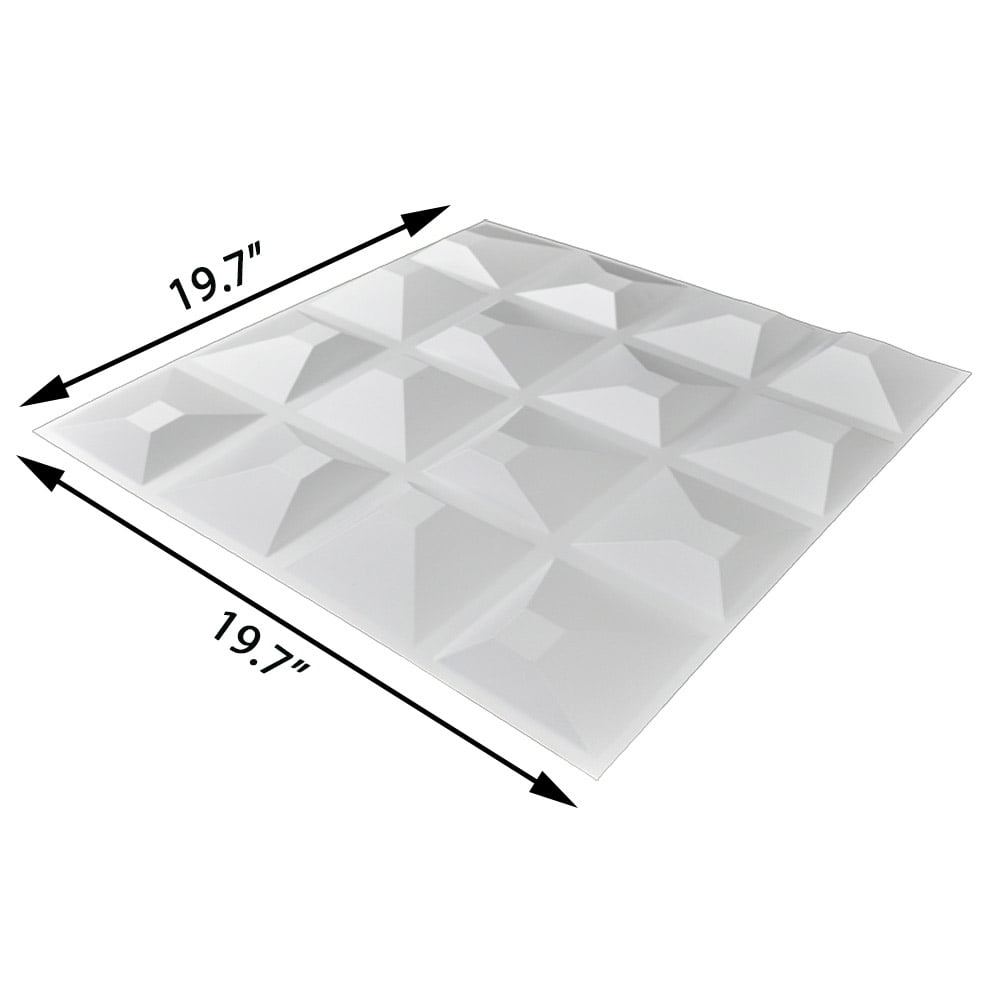 Art3d Mountain Design 19.7 in. x 19.7 in. PVC 3D Wall Panel (12-Pack) - Image 2