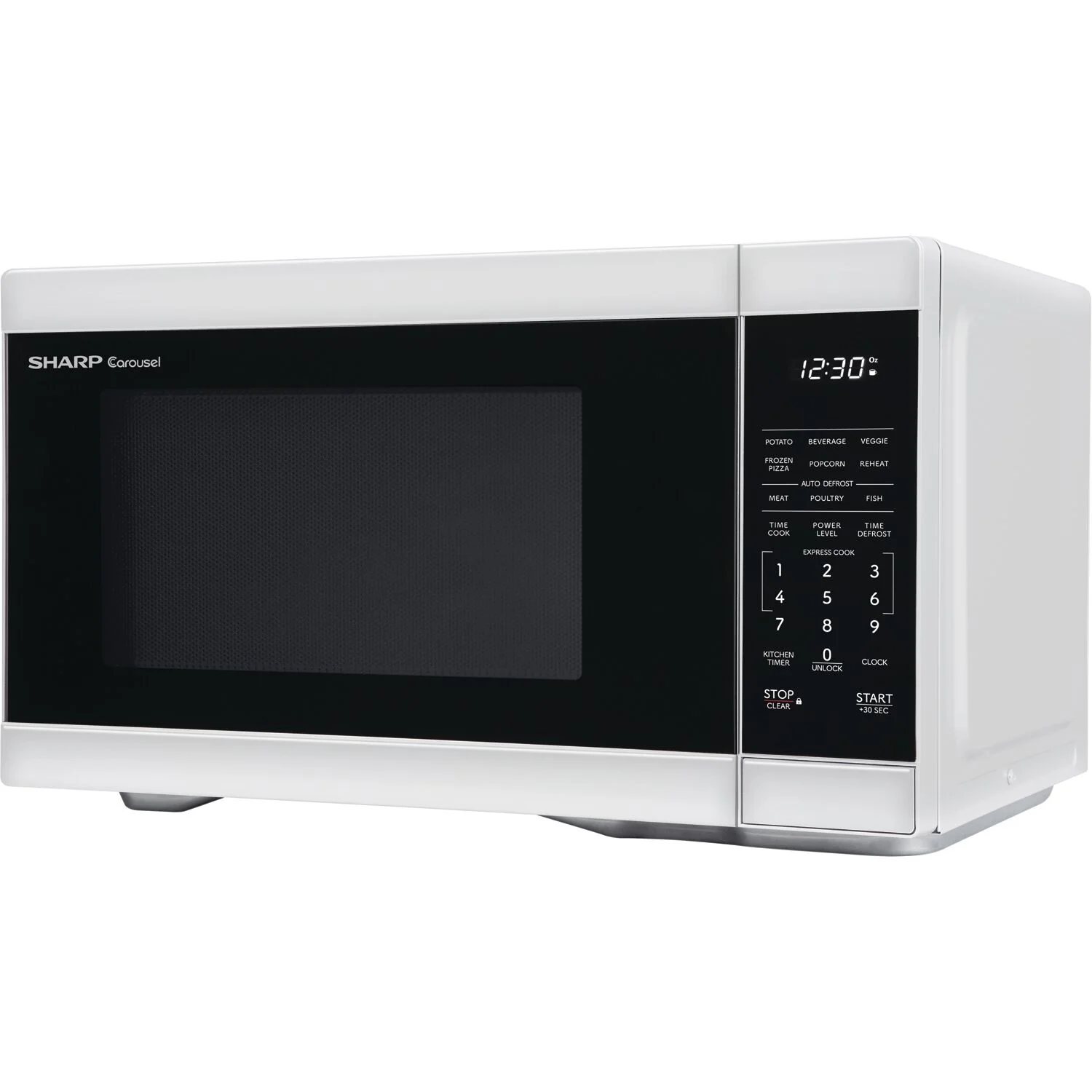 Sharp 1.1 CF Countertop Microwave Oven in White , ZSMC1161KW - Image 4