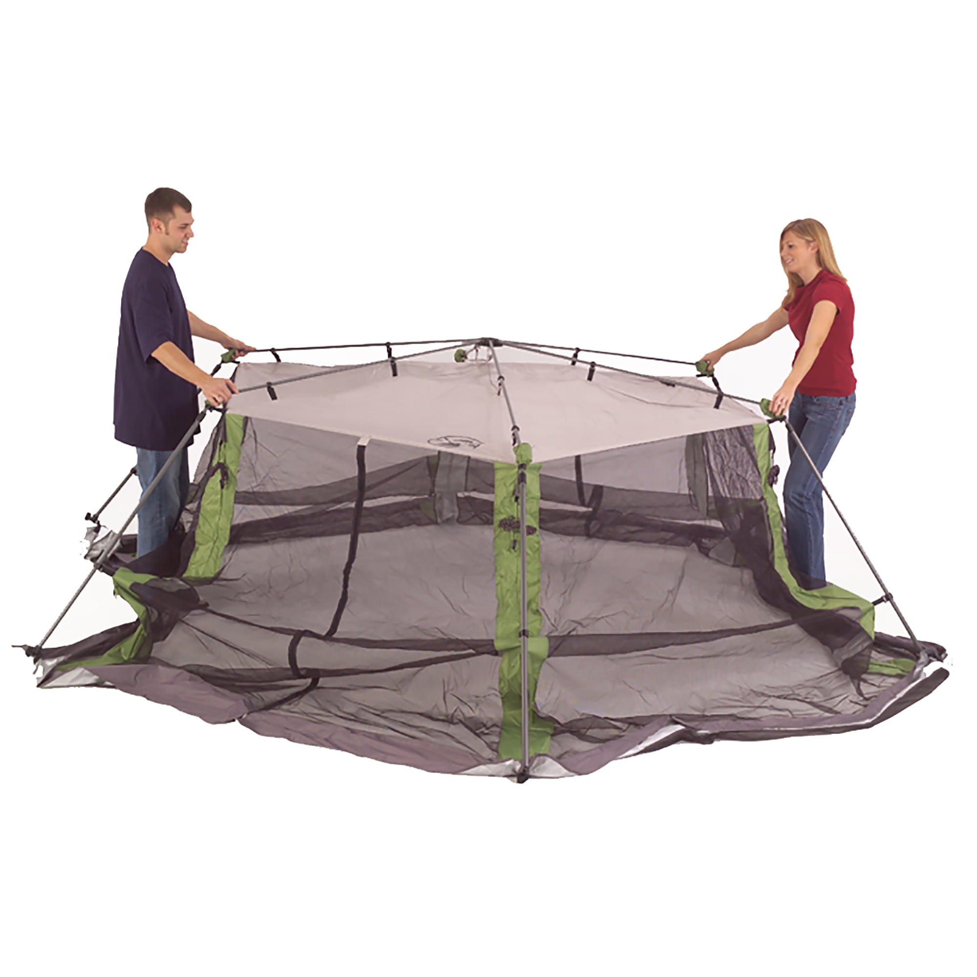 Coleman® Screen House Canopy Sun Shelter Tent with Instant Setup, 1 Room, Green - Image 4